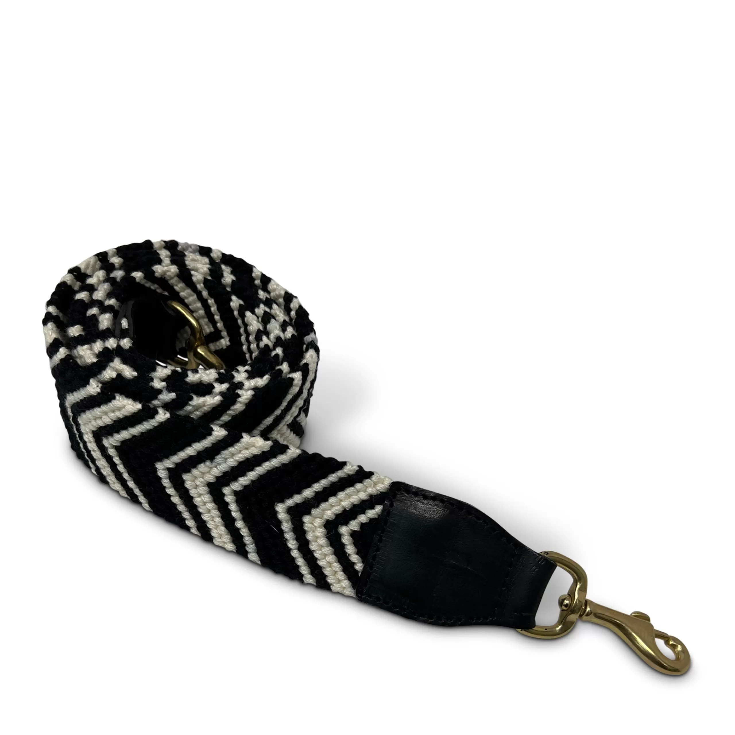 Kempton & Co Black And White Chevron Bag Strap | Bag Straps