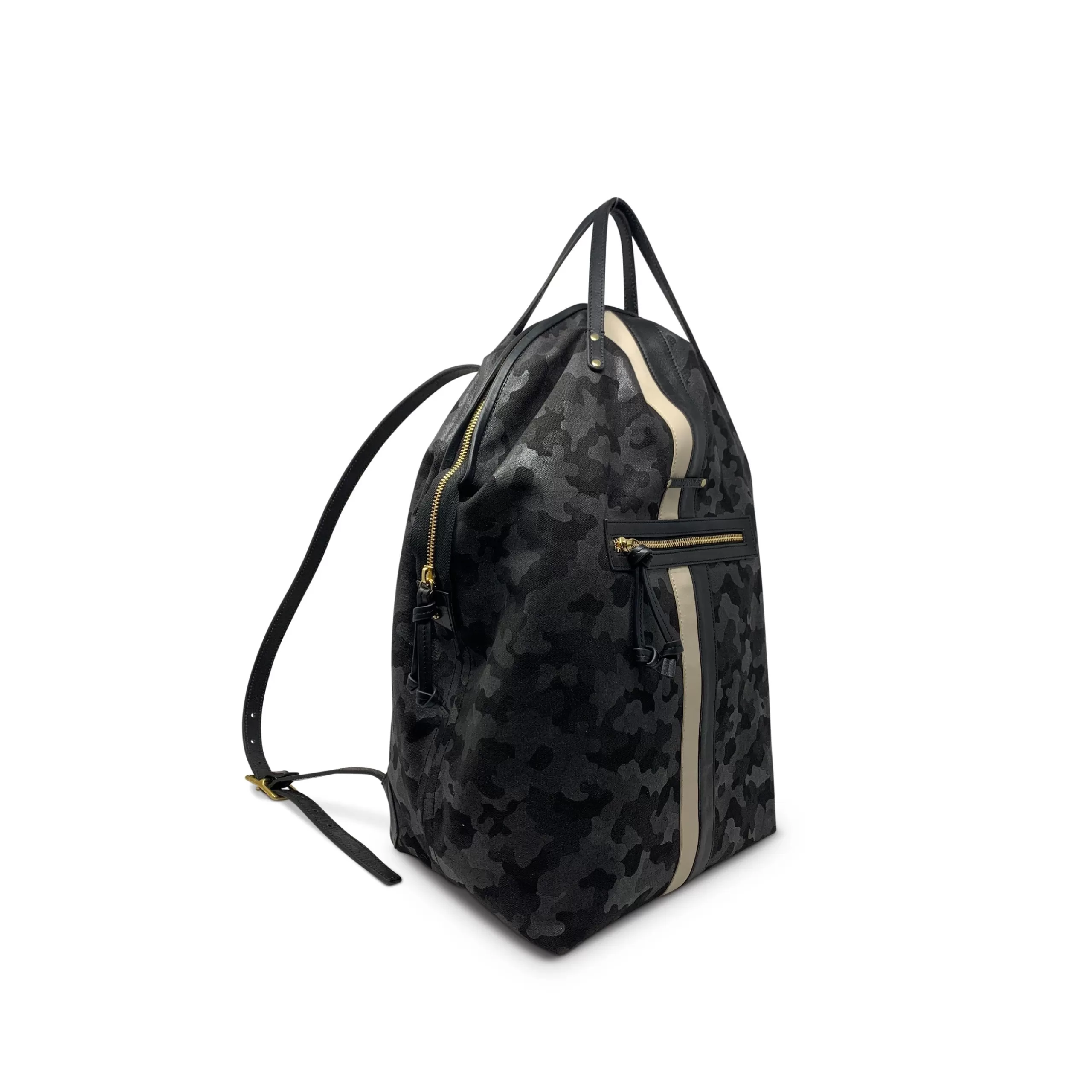 Kempton & Co Black Camo Canvas Backpack | Canvas Bags