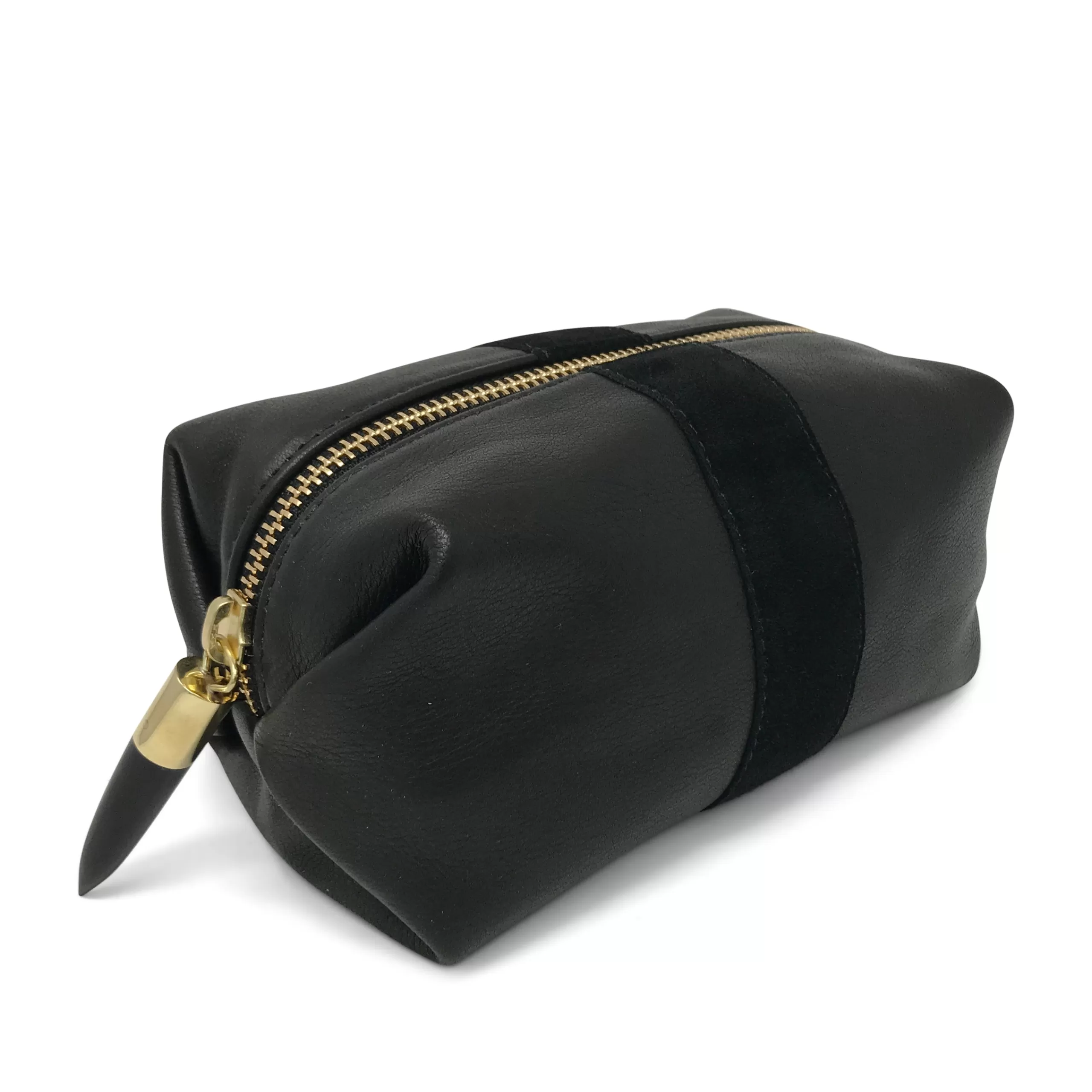 Kempton & Co Black Leather Cosmetic Case | Cosmetic Cases