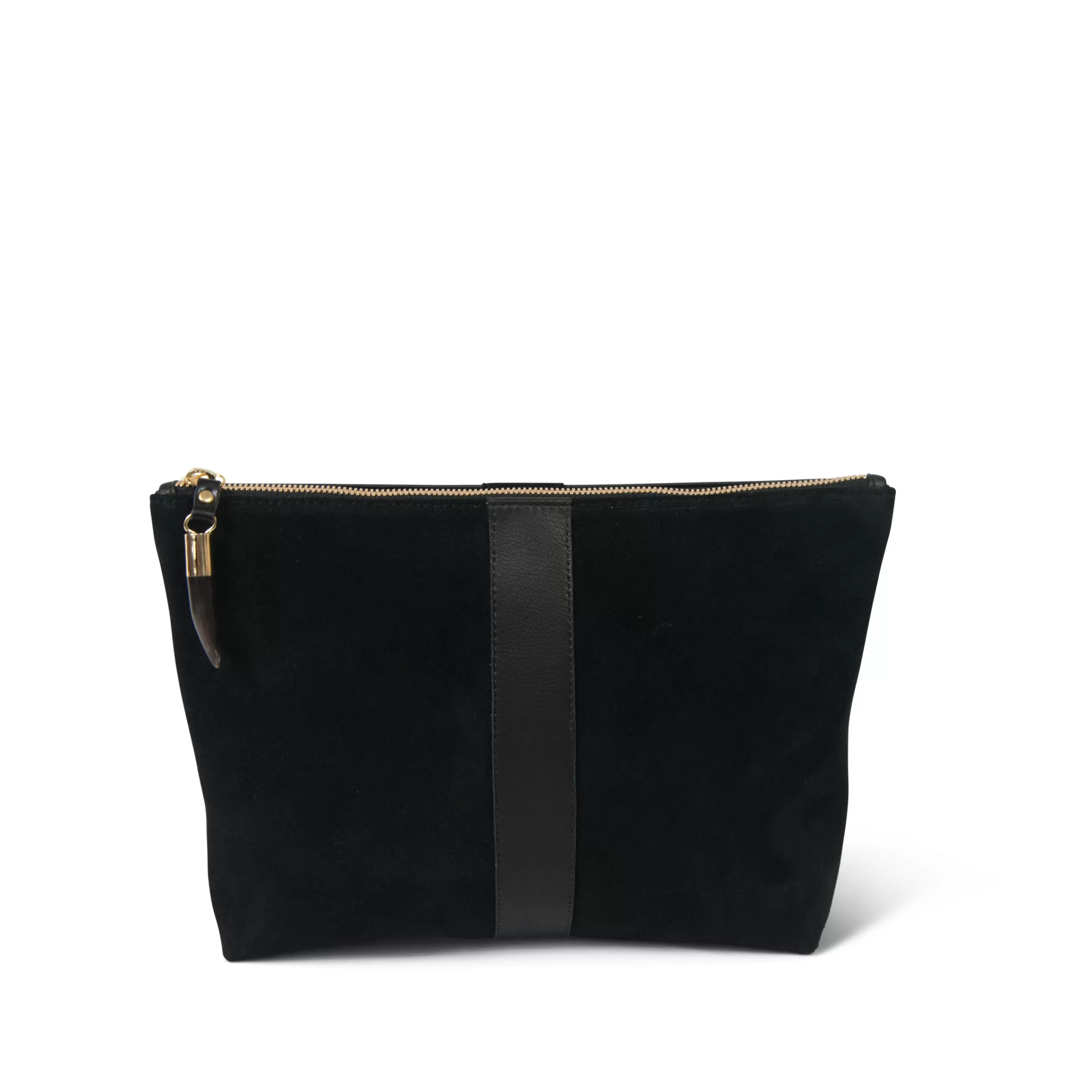 Kempton & Co Black Leather Medium Pouch | Pouches & Clutches