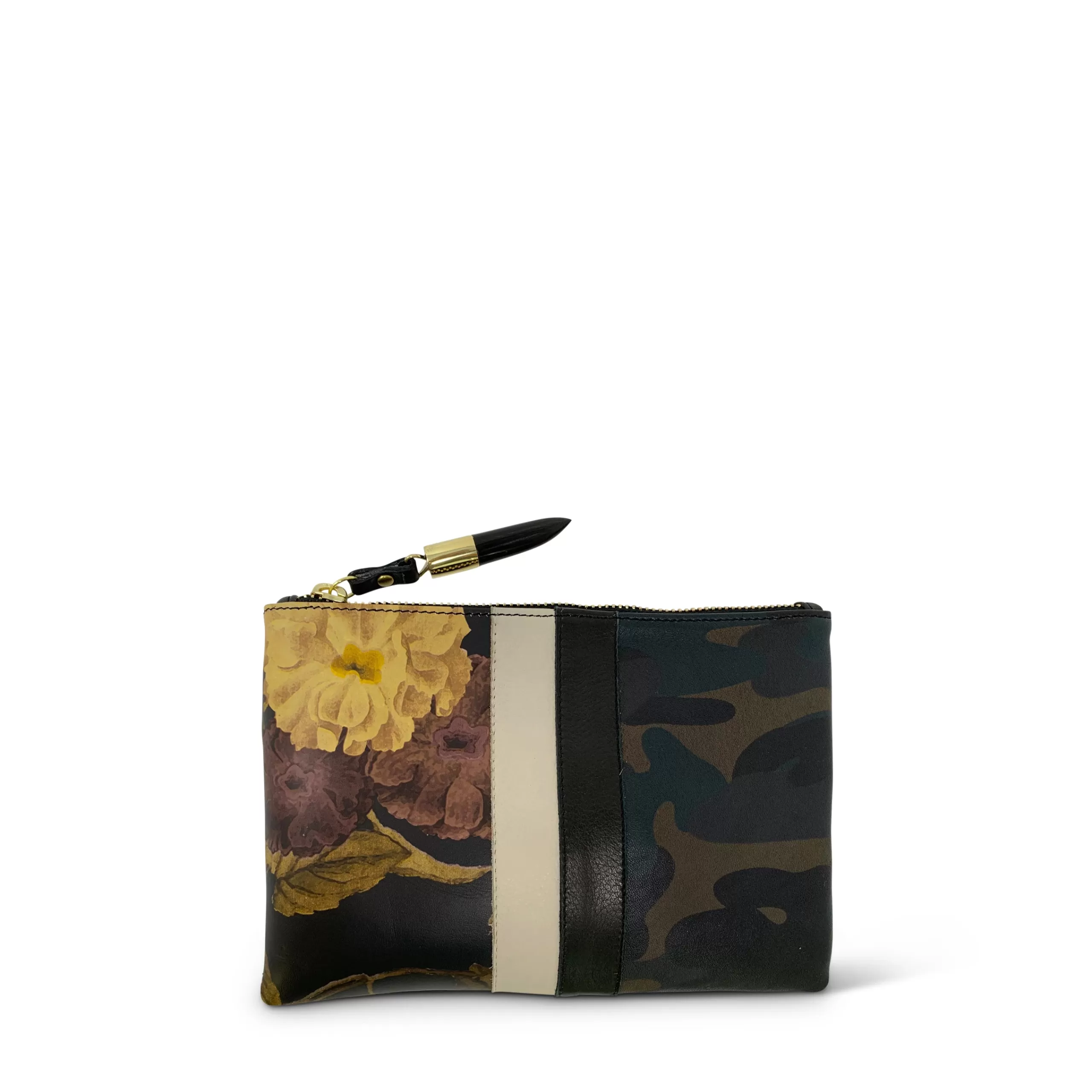 Kempton & Co Black Peony Dark Camo Small Pouch | Small Leather Goods