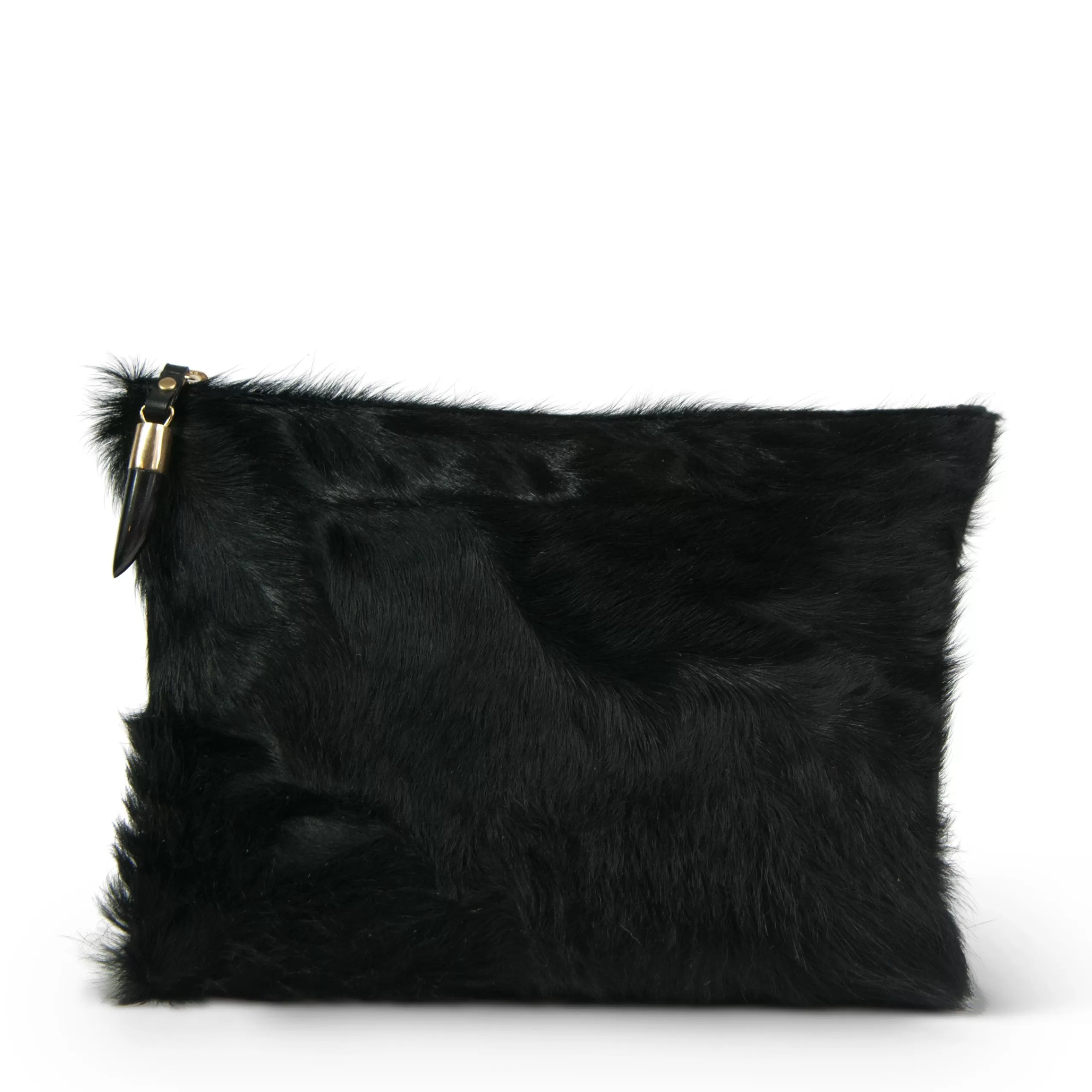 Kempton & Co Black Pony Medium Pouch | Pouches & Clutches