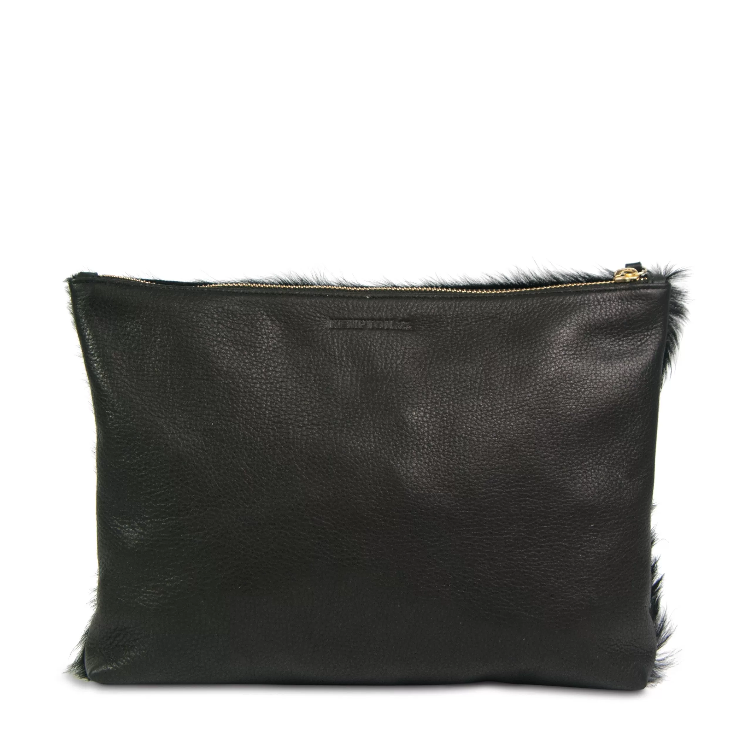 Kempton & Co Black Pony Medium Pouch | Pouches & Clutches