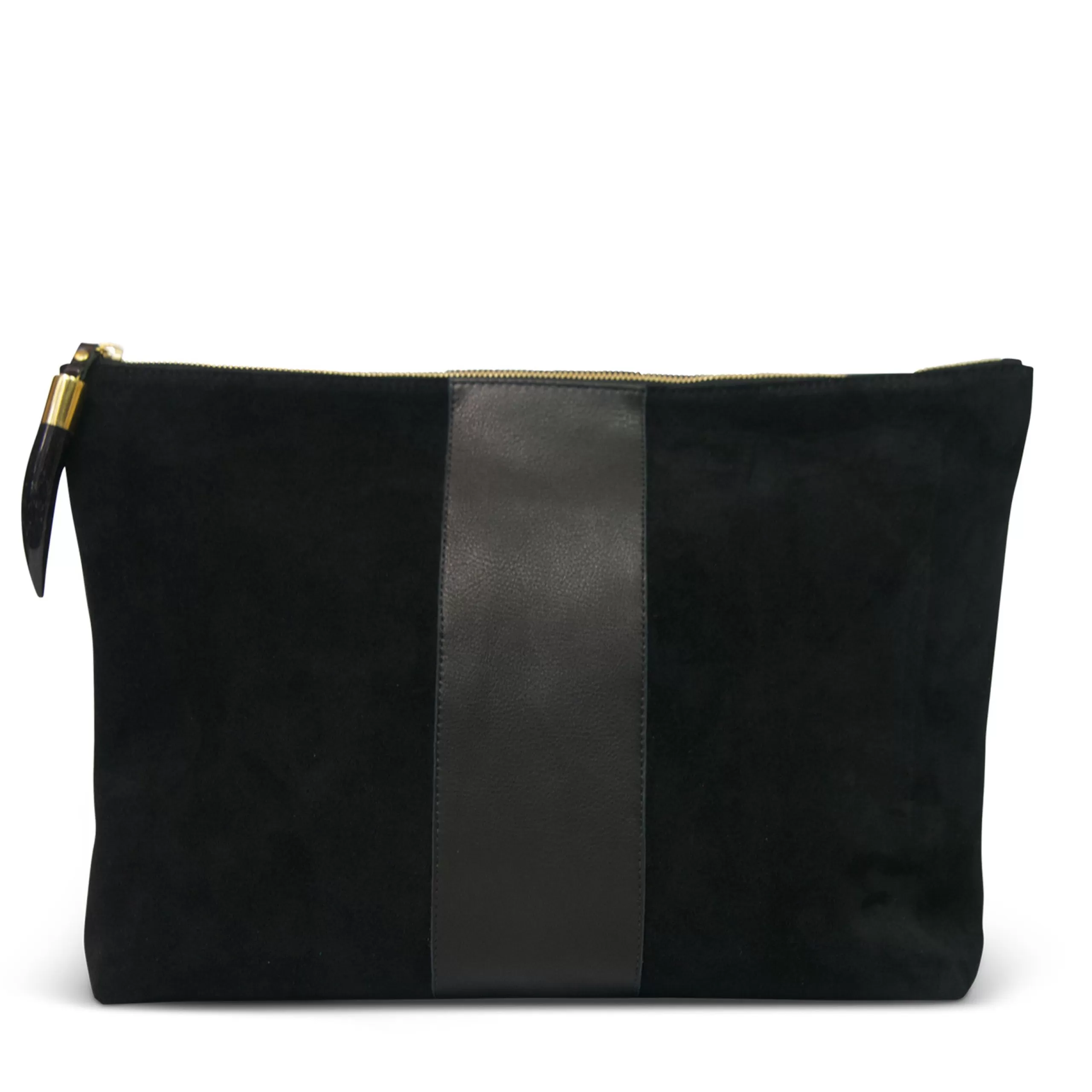 Kempton & Co Black Suede Clutch | Pouches & Clutches