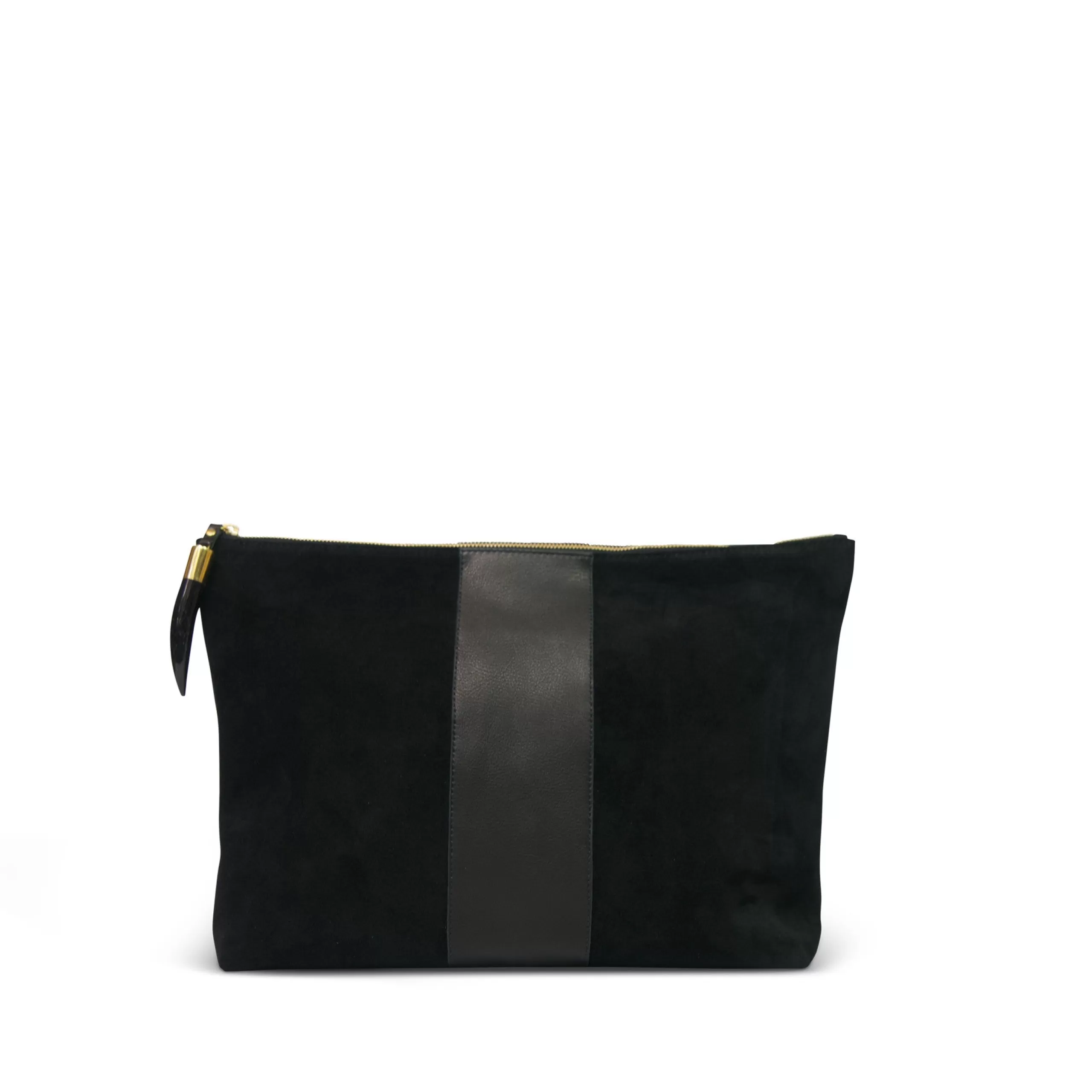 Kempton & Co Black Suede Clutch | Pouches & Clutches