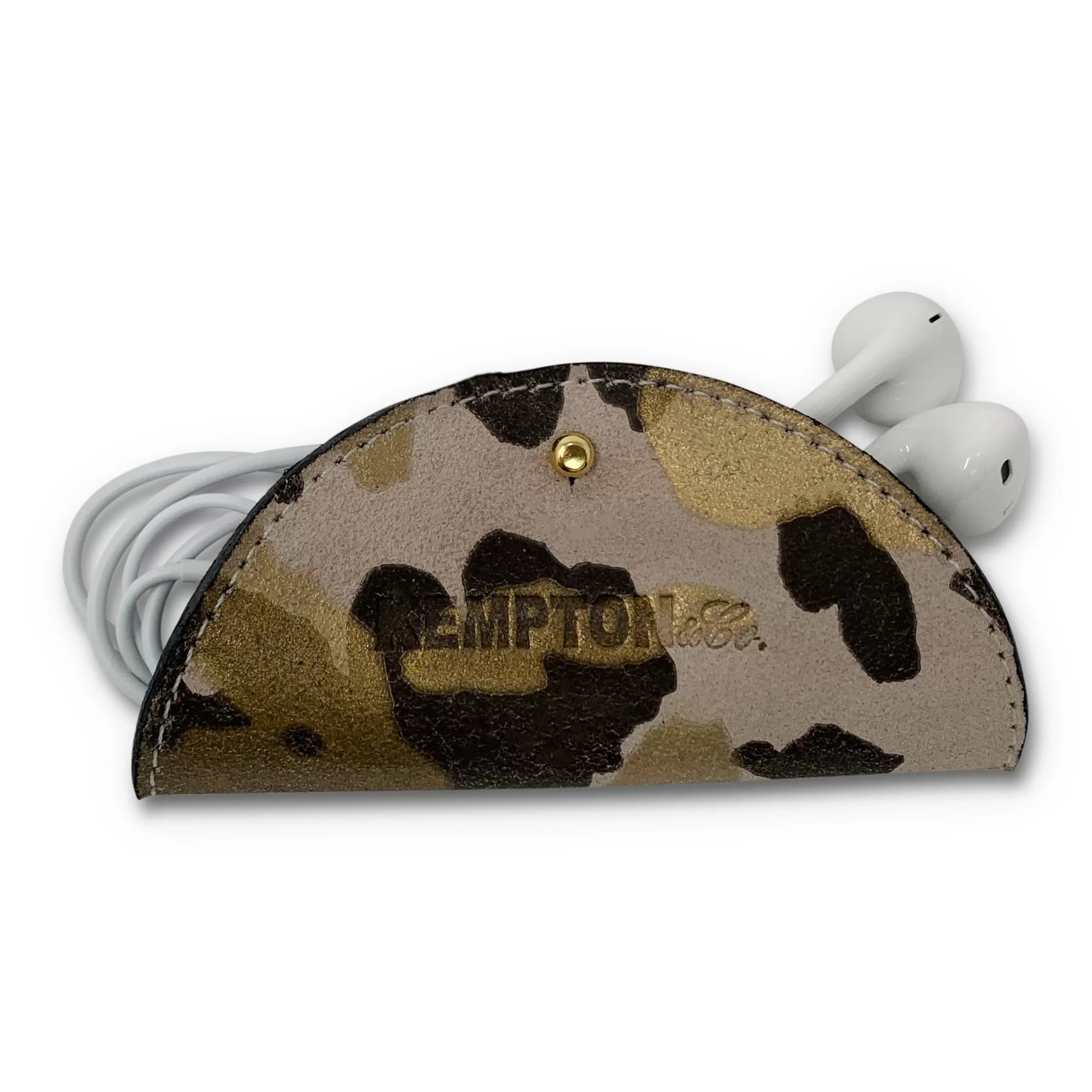 Kempton & Co Blush Camo Electronic Cord Holder | Small Leather Goods