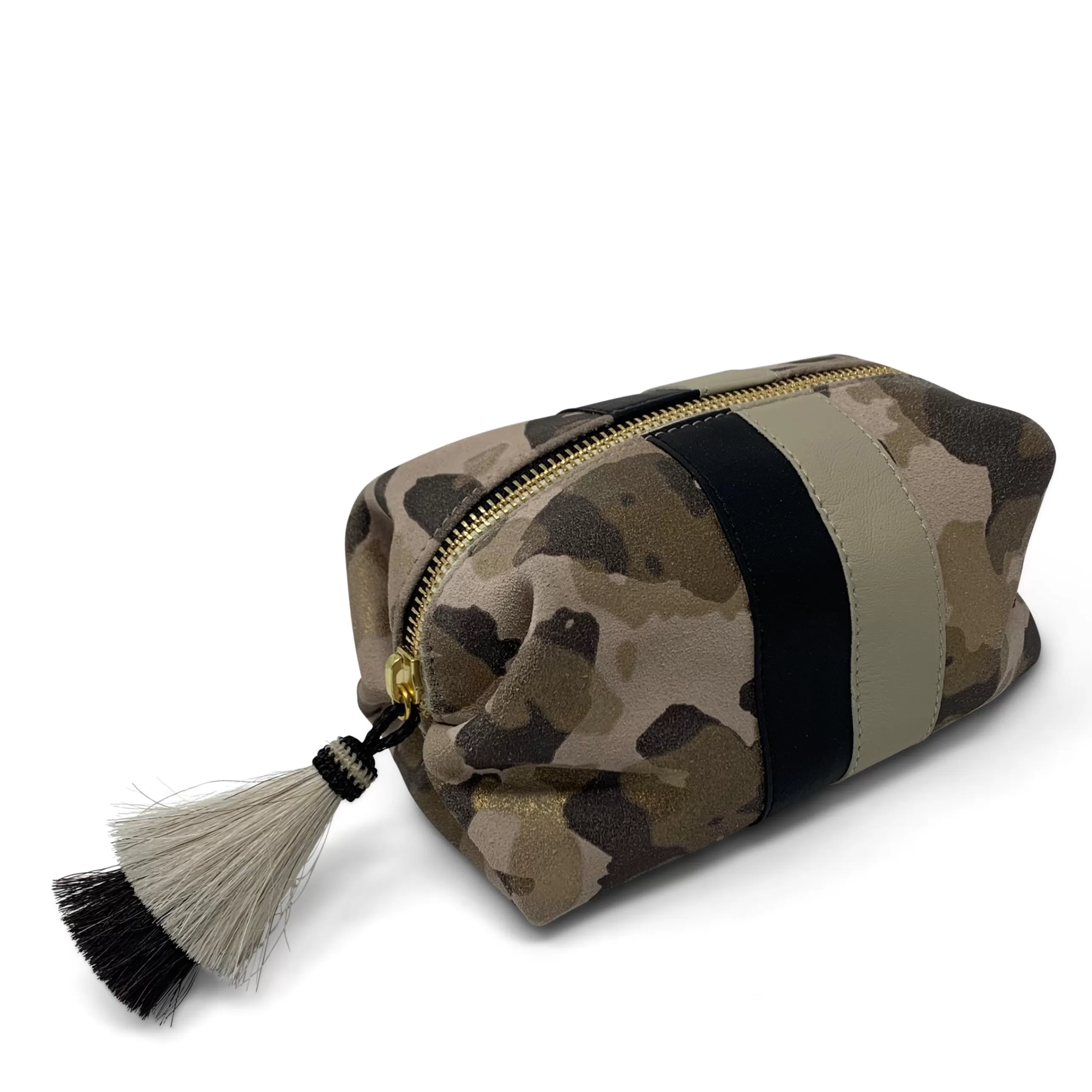 Kempton & Co Blush Camo Suede Cosmetic Case | Cosmetic Cases