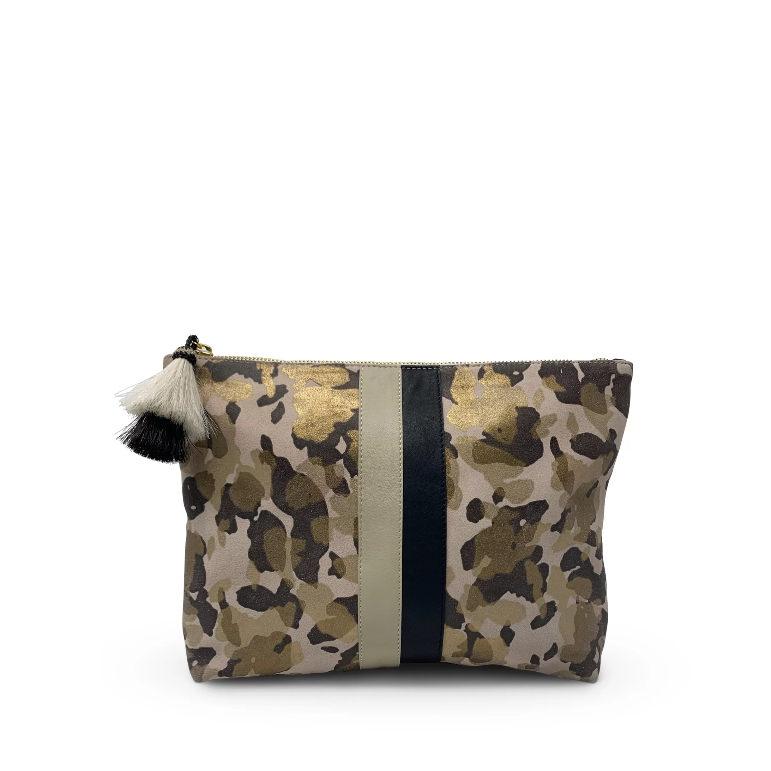 Kempton & Co Blush Camo Suede Medium Pouch | Pouches & Clutches