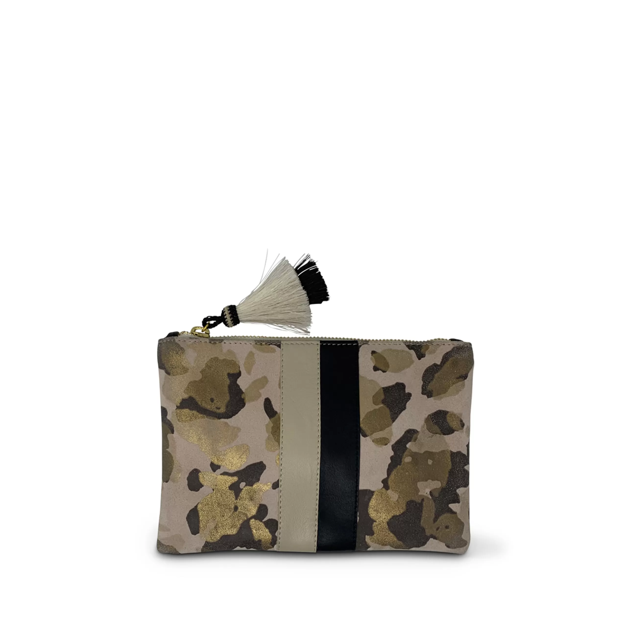 Kempton & Co Blush Camo Suede Small Pouch | Small Leather Goods