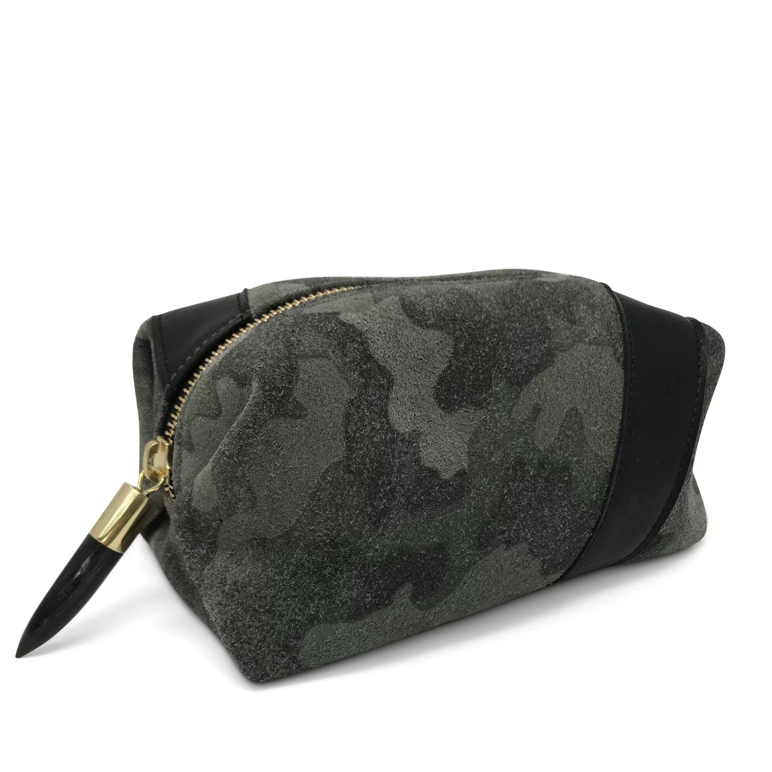 Kempton & Co Camo Suede Cosmetic Case | Cosmetic Cases