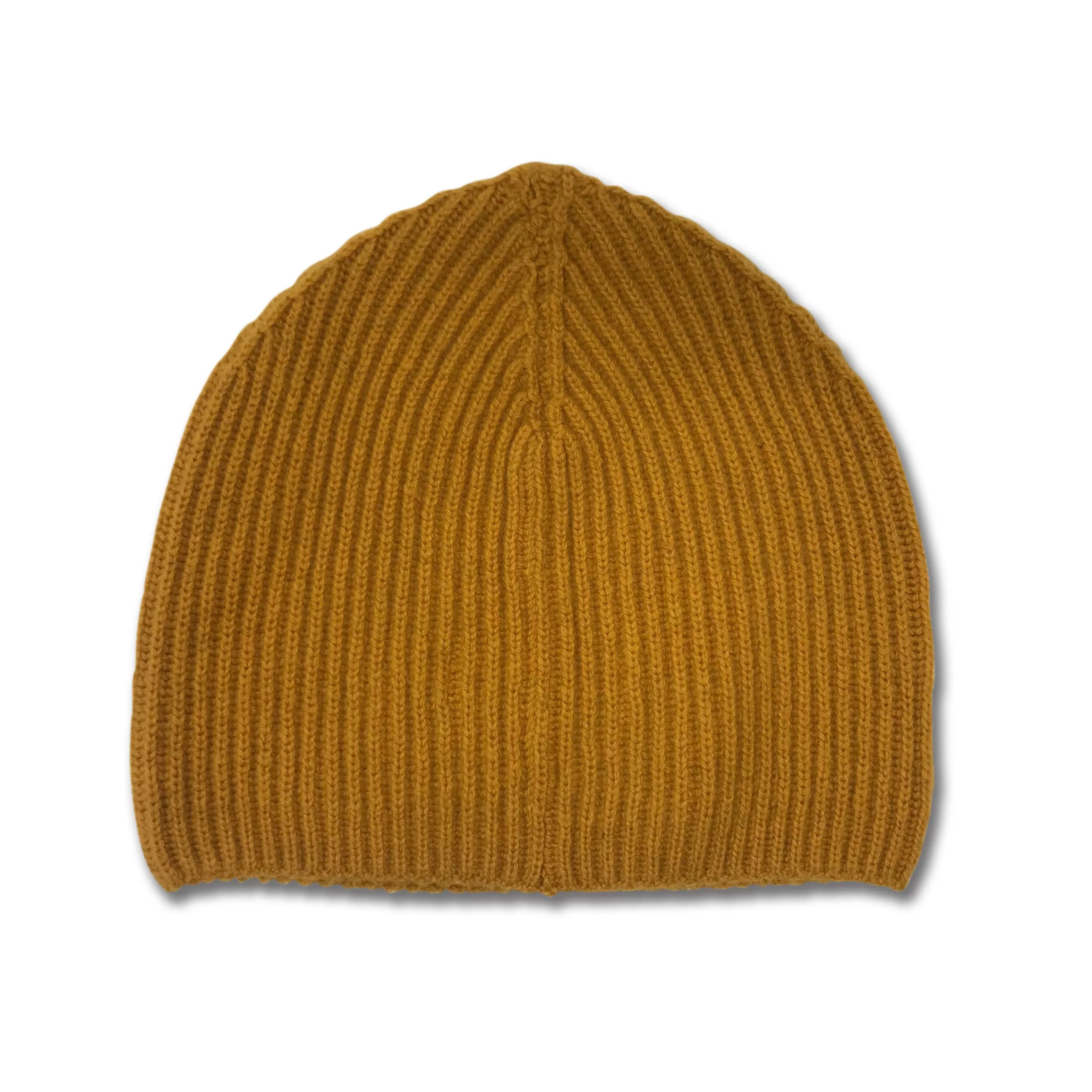 Kempton & Co Cashmere Ribbed Beanie Hat - Dijon | Hats