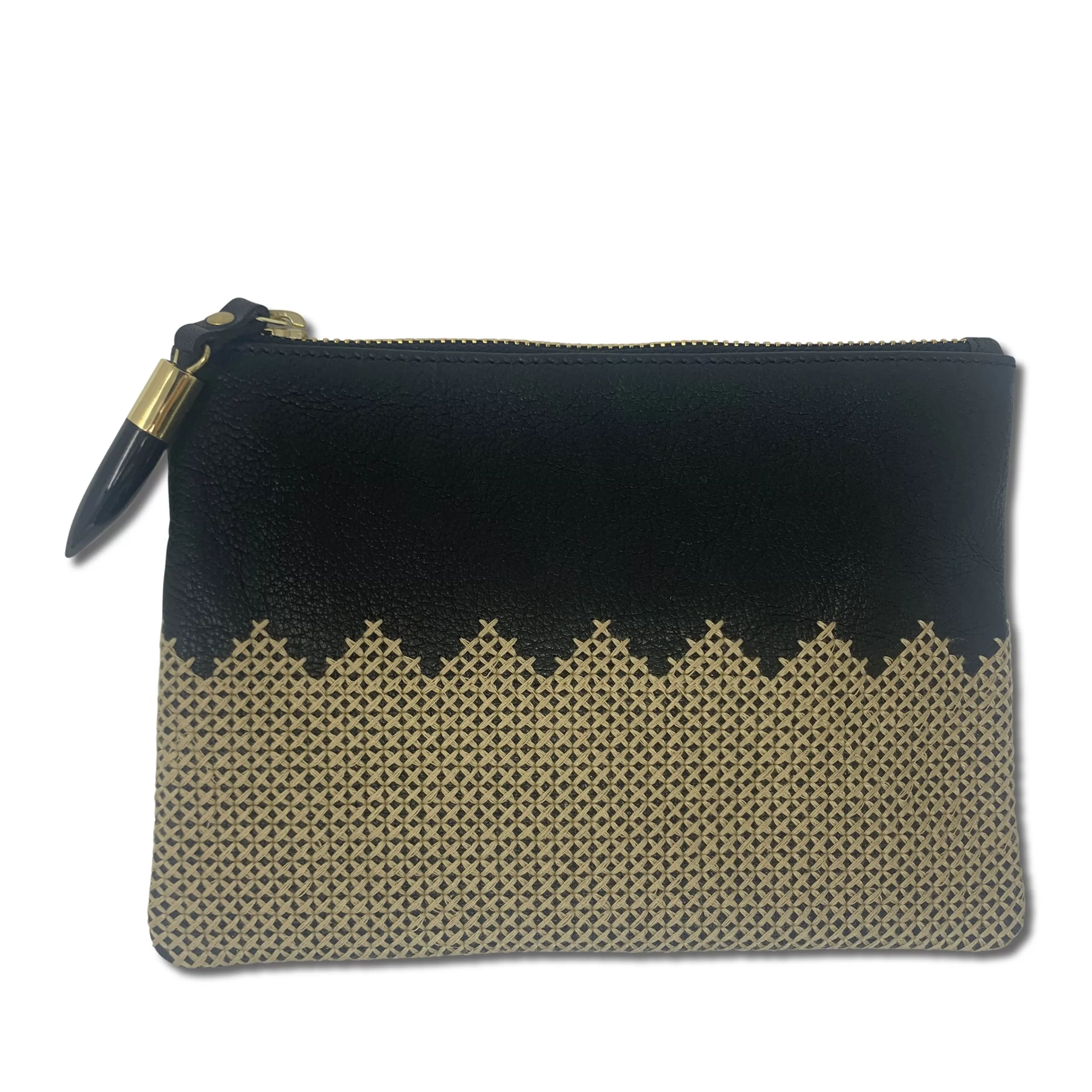 Kempton & Co Criss Cross Small Pouch | Pouches & Clutches