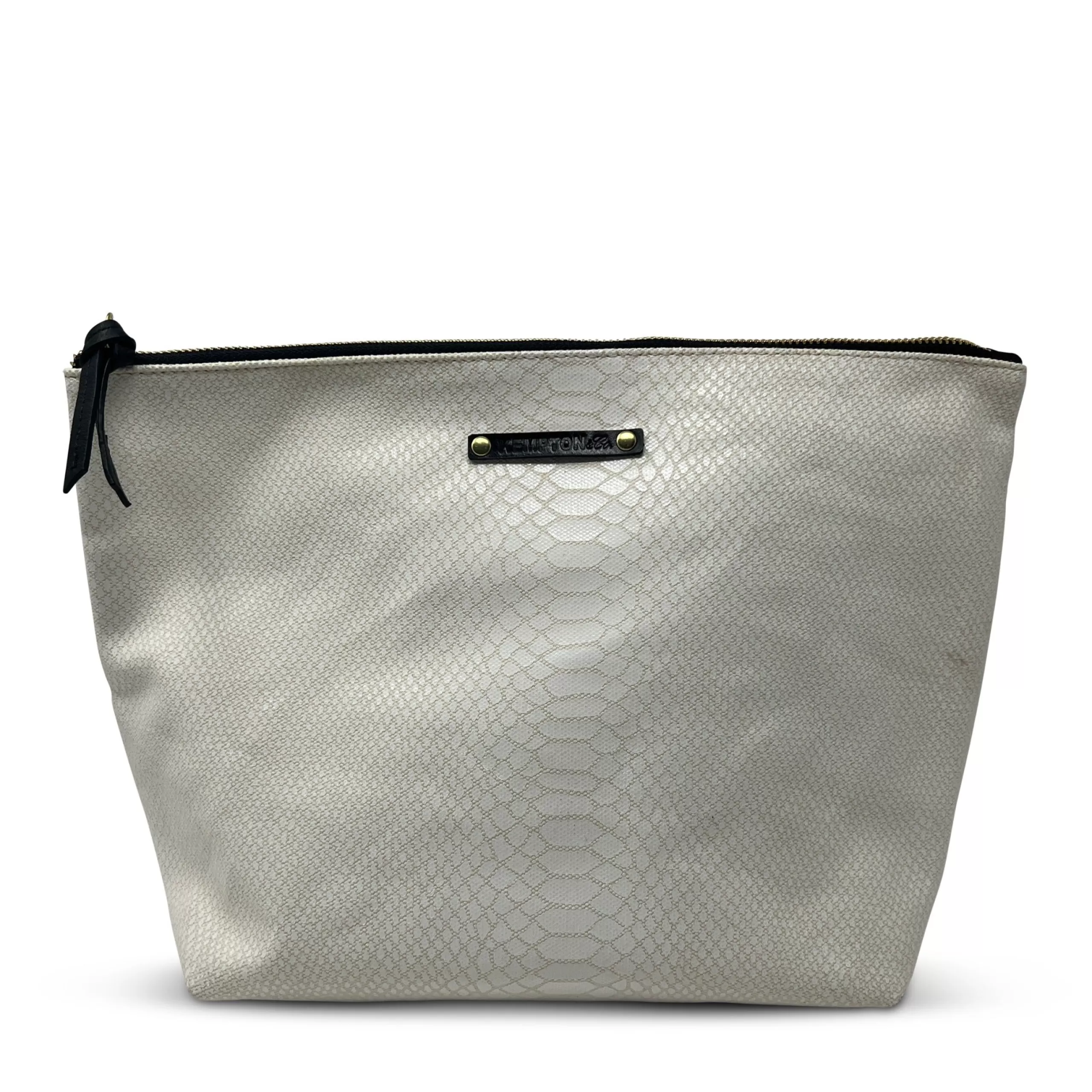 Kempton & Co Ecru Canvas Cobra Large Pouch | Diaper Bags