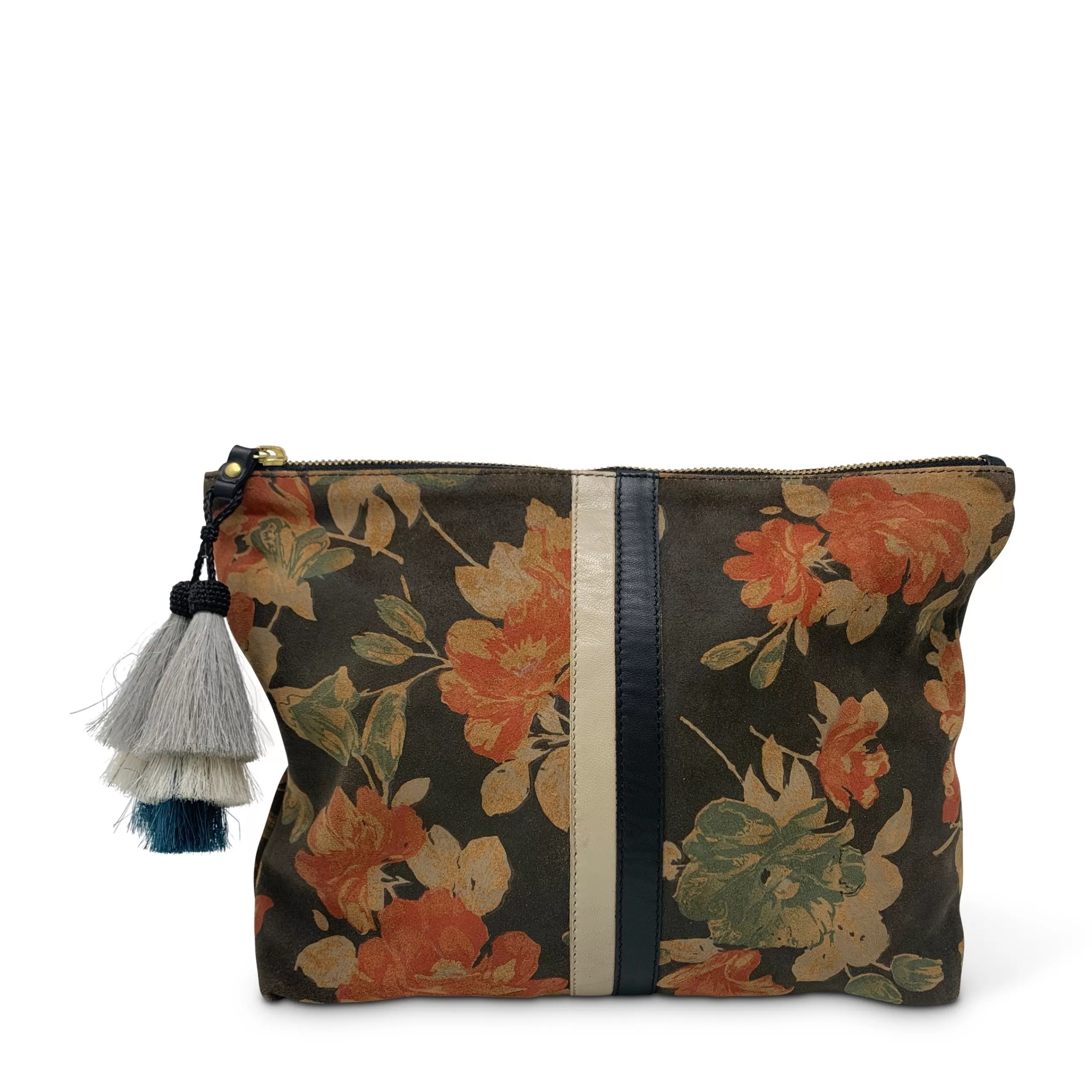 Kempton & Co Floral Stud Medium Pouch | New Pouches & Clutches