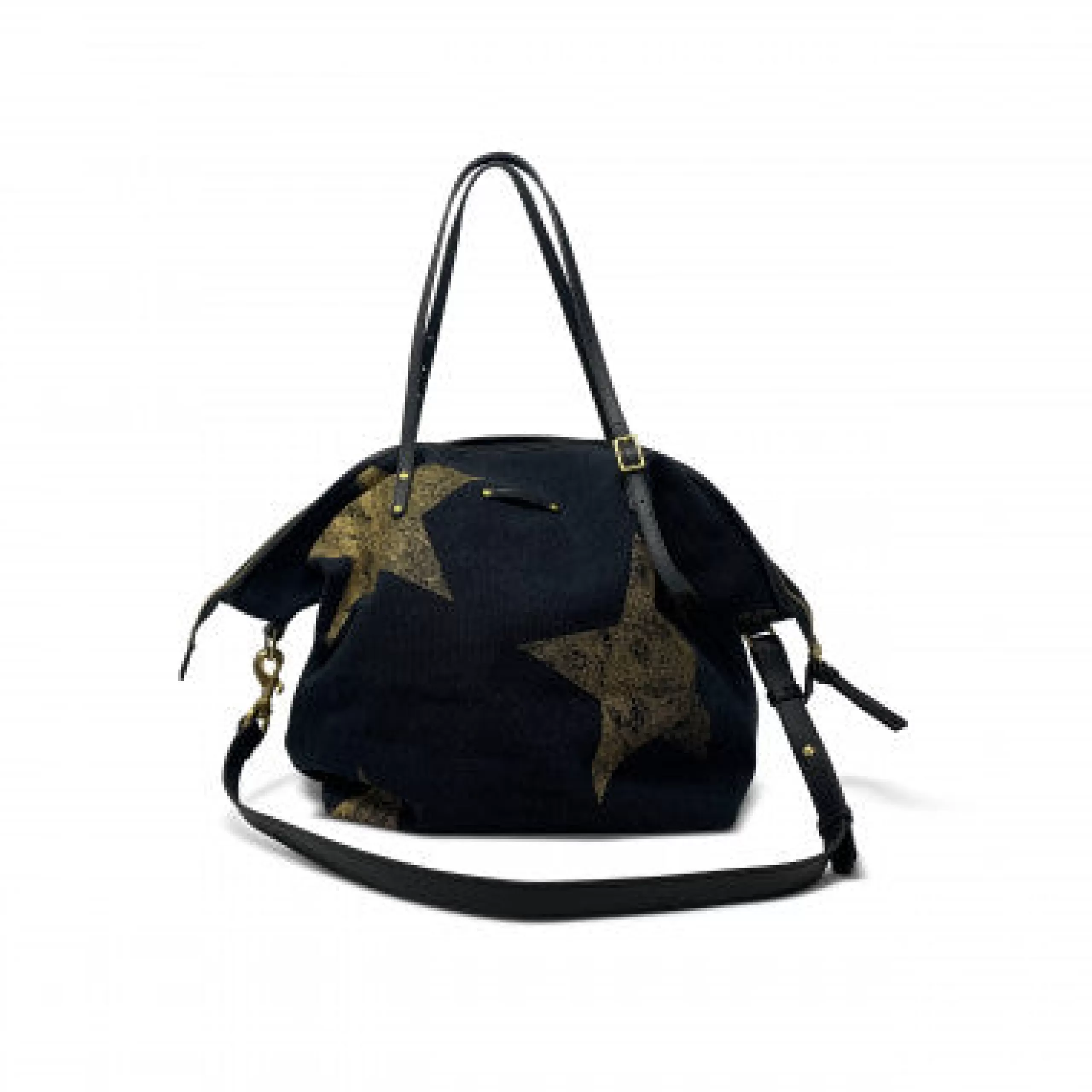 Kempton & Co Giganti Gold Star Canvas Crossbody | Large Bags