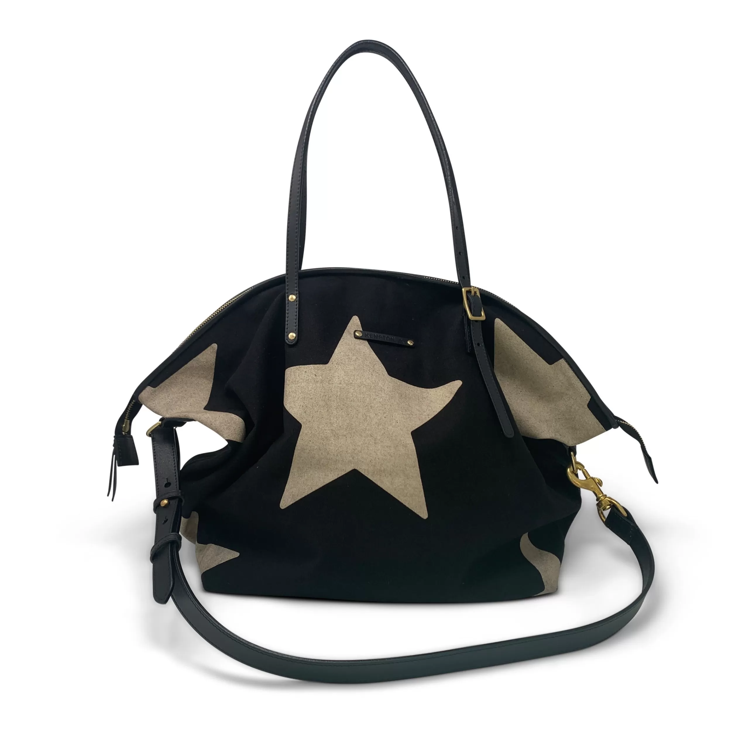 Kempton & Co Giganti Star Canvas Crossbody | Large Bags