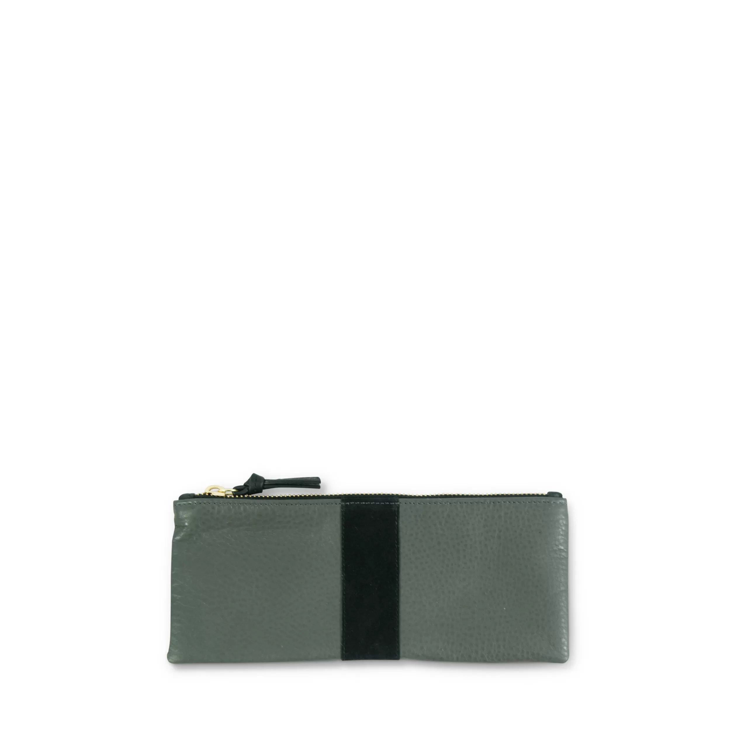 Kempton & Co Granite And Black Skinny Pouch | Pouches & Clutches