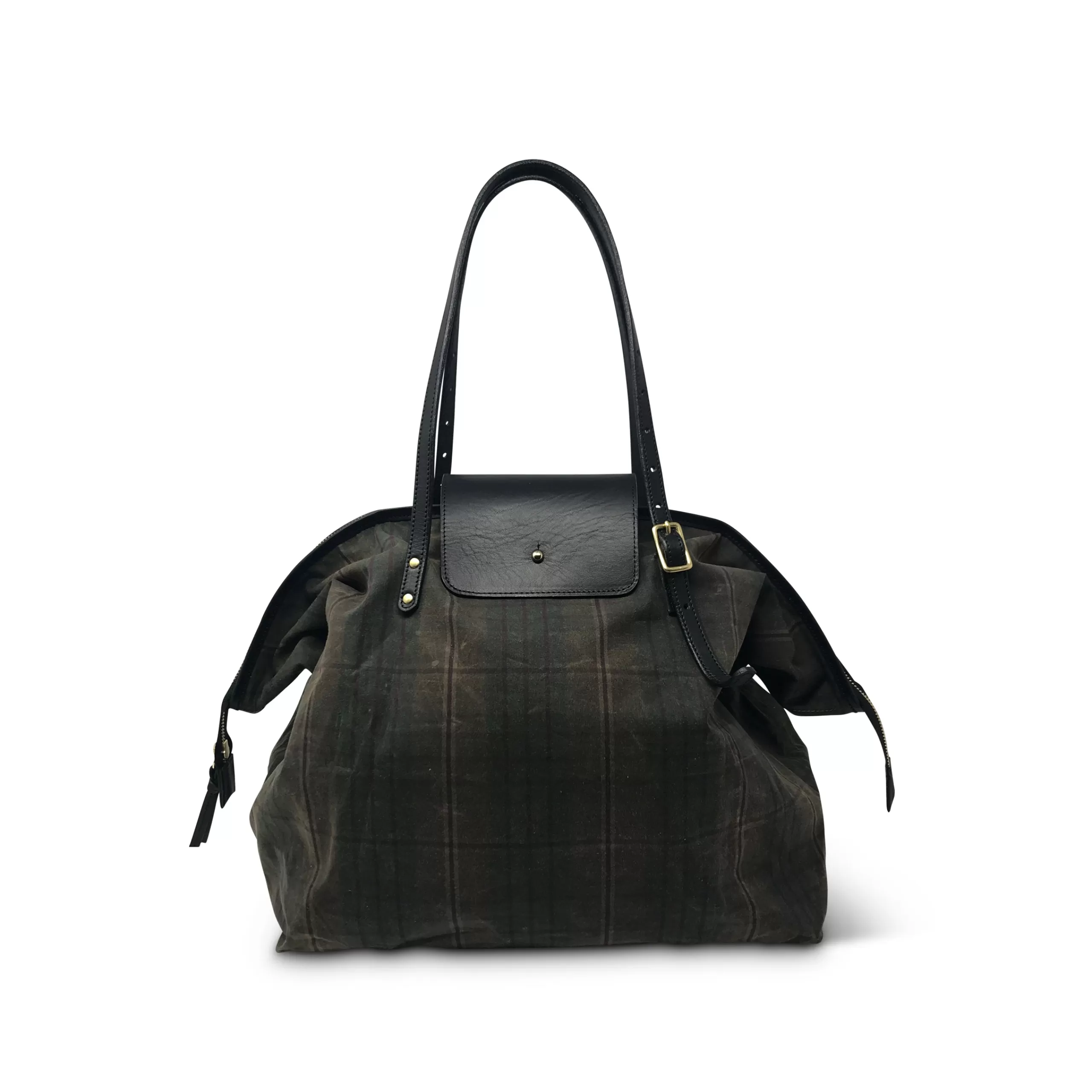 Kempton & Co Henley Fold Up Bag - Plaid | Large Bags