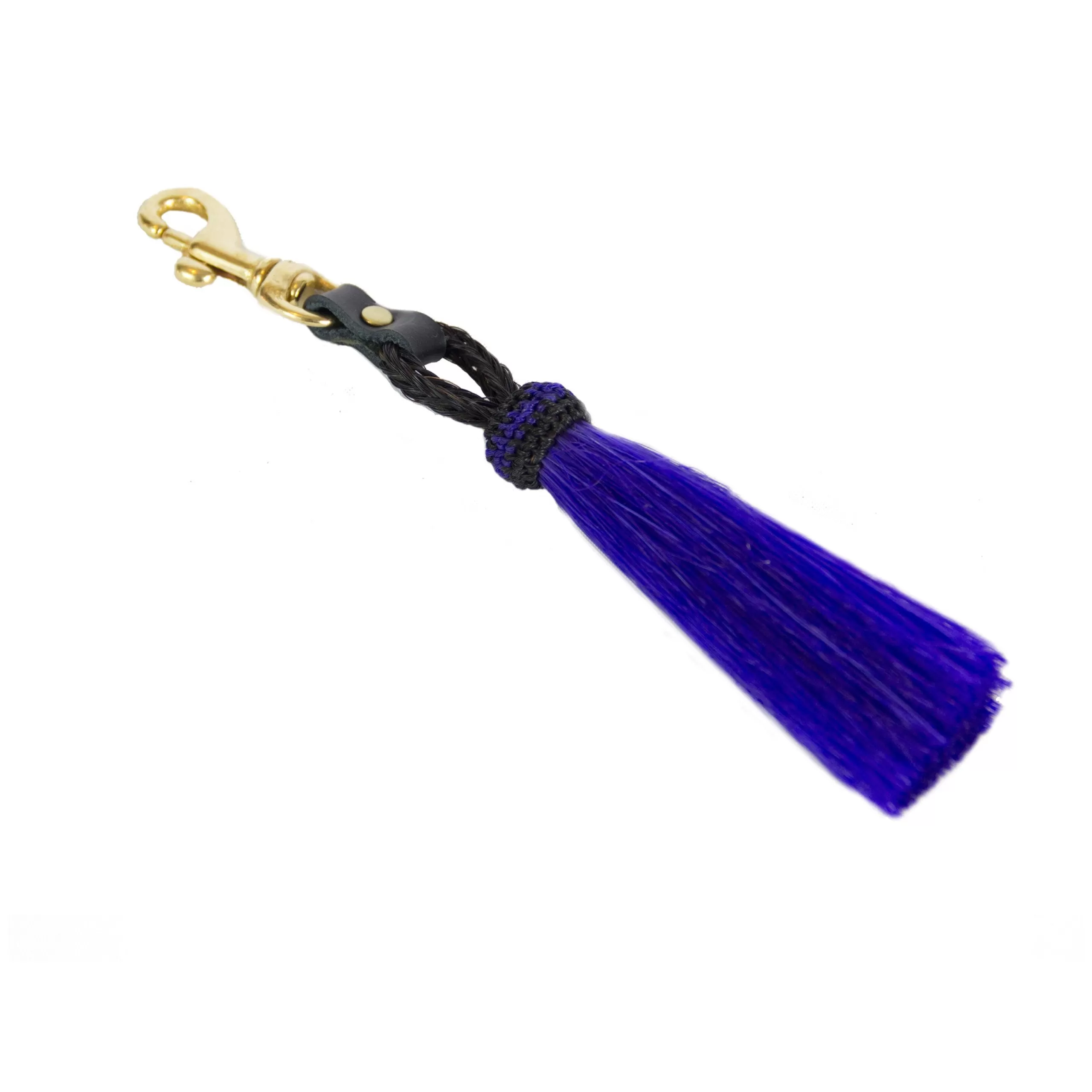 Kempton & Co Horse Hair Tassel Clip - Purple | Bag Tassels & Toggles