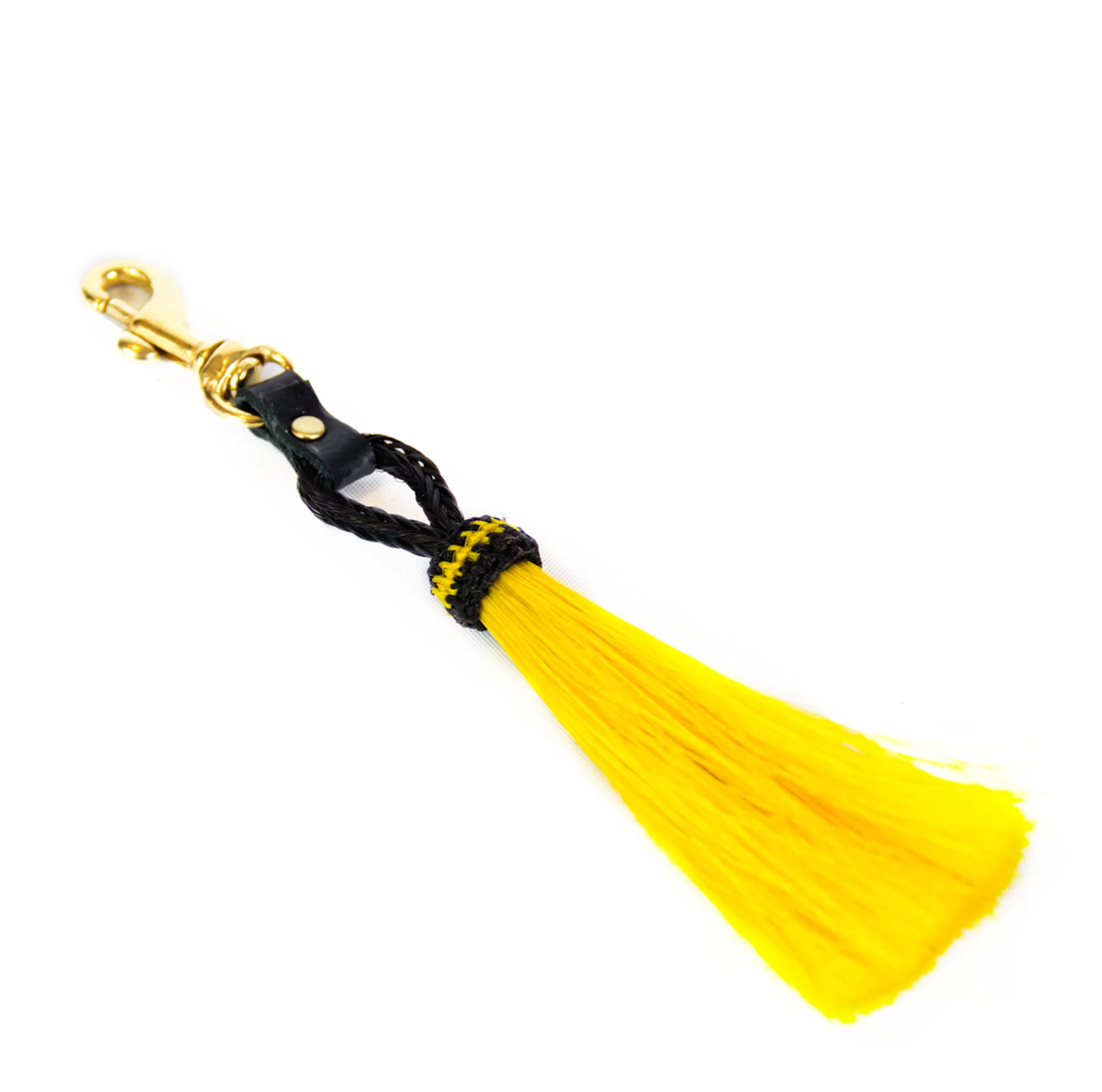 Kempton & Co Horse Hair Tassel Clip - Yellow | Bag Tassels & Toggles