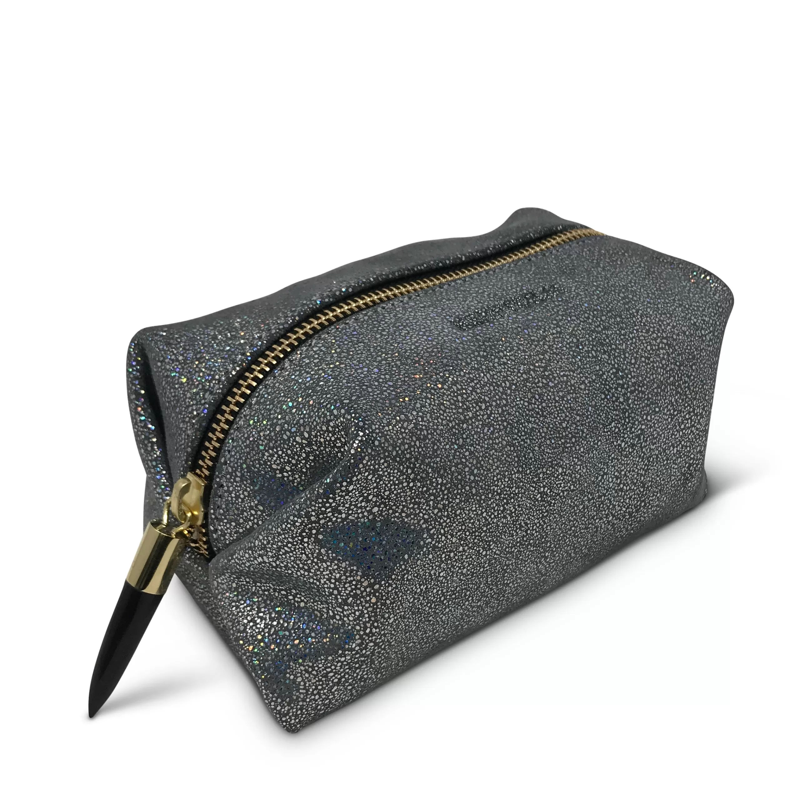 Kempton & Co Iridescent Splatter Leather Cosmetic Case | Cosmetic Cases