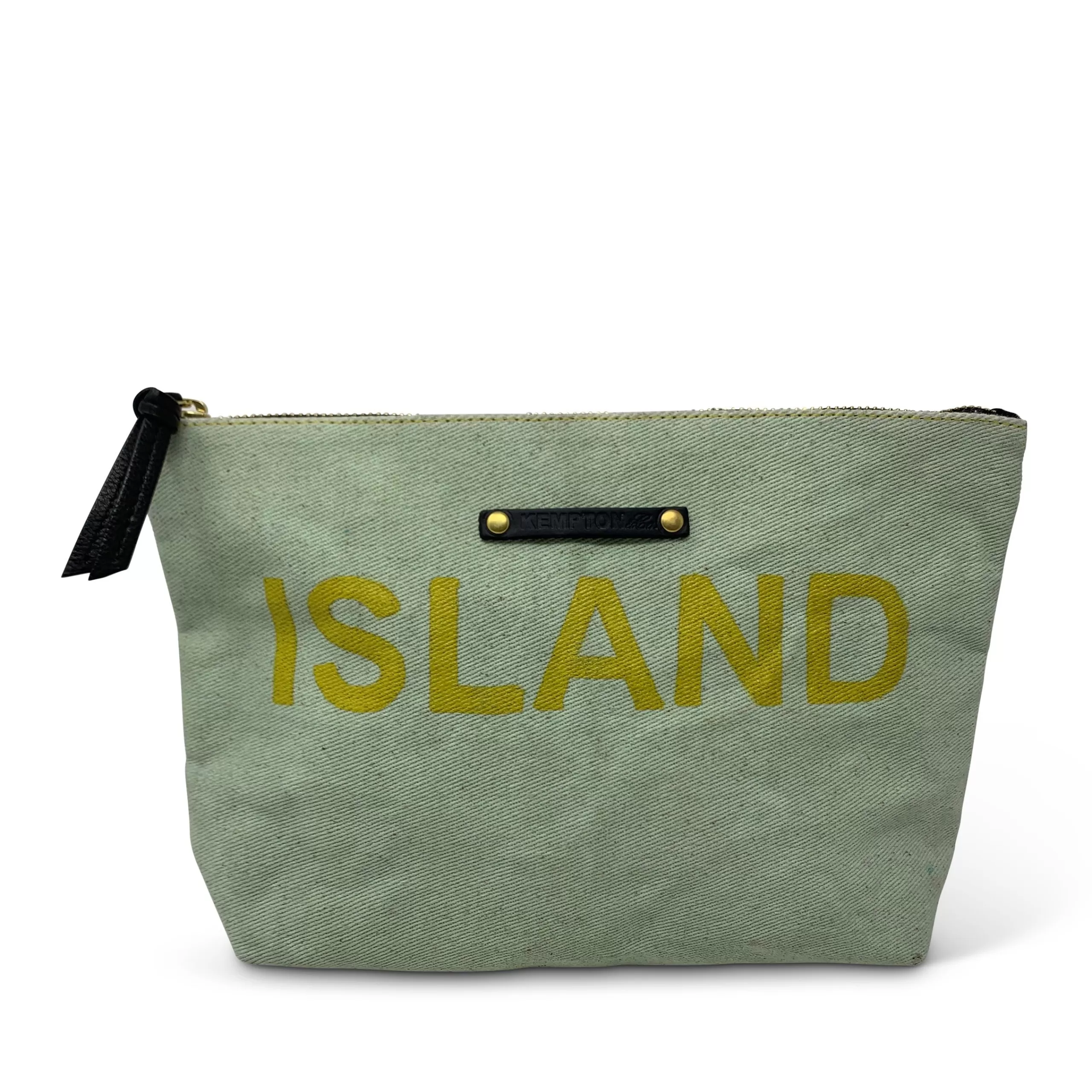 Kempton & Co Island Hand Painted Canvas Pouch Sample | Pouches & Clutches