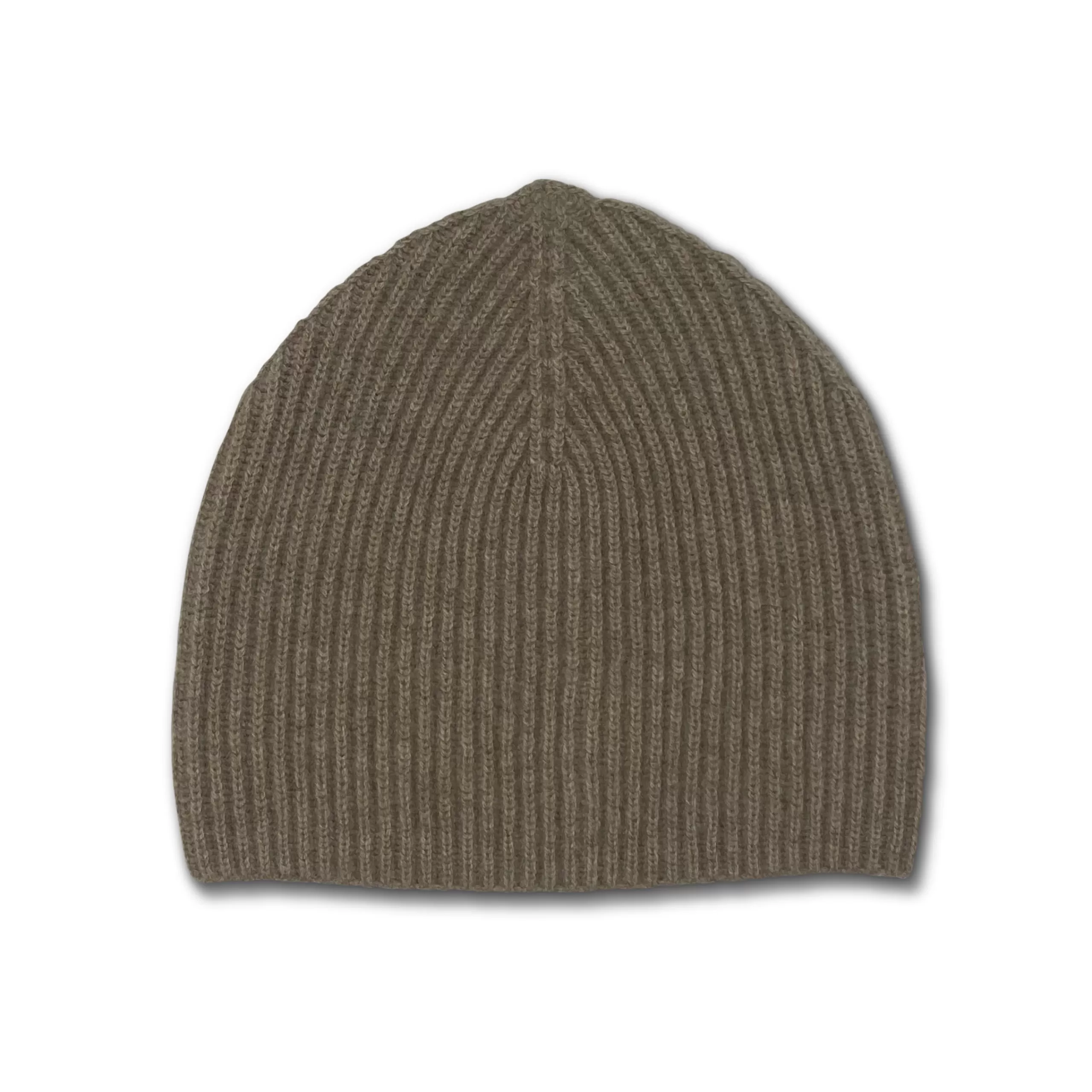 Kempton & Co Jumper Ribbed Beanie Hat - Light Brown | Hats