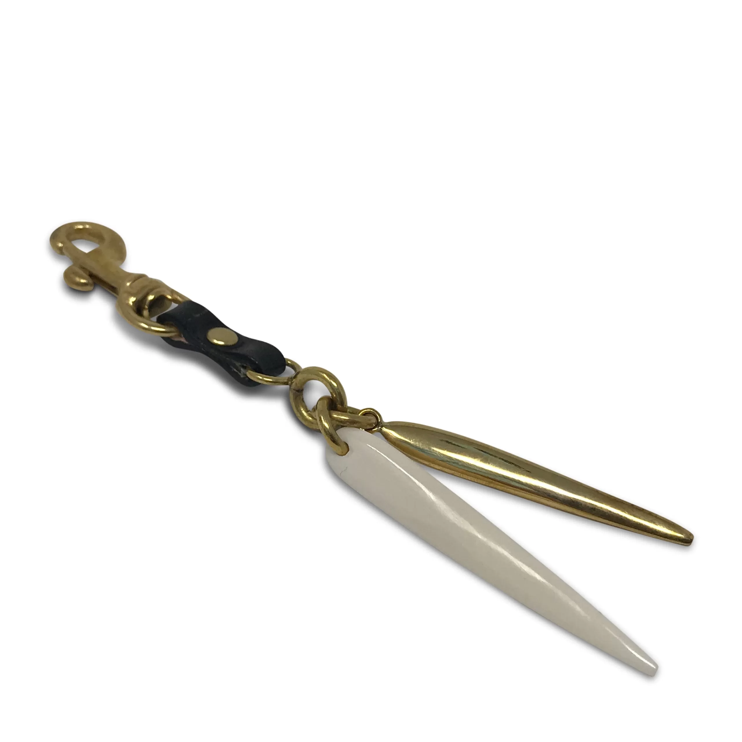 Kempton & Co Kempton And Co. - Bone & Brass Key Clip | Bag Tassels & Toggles