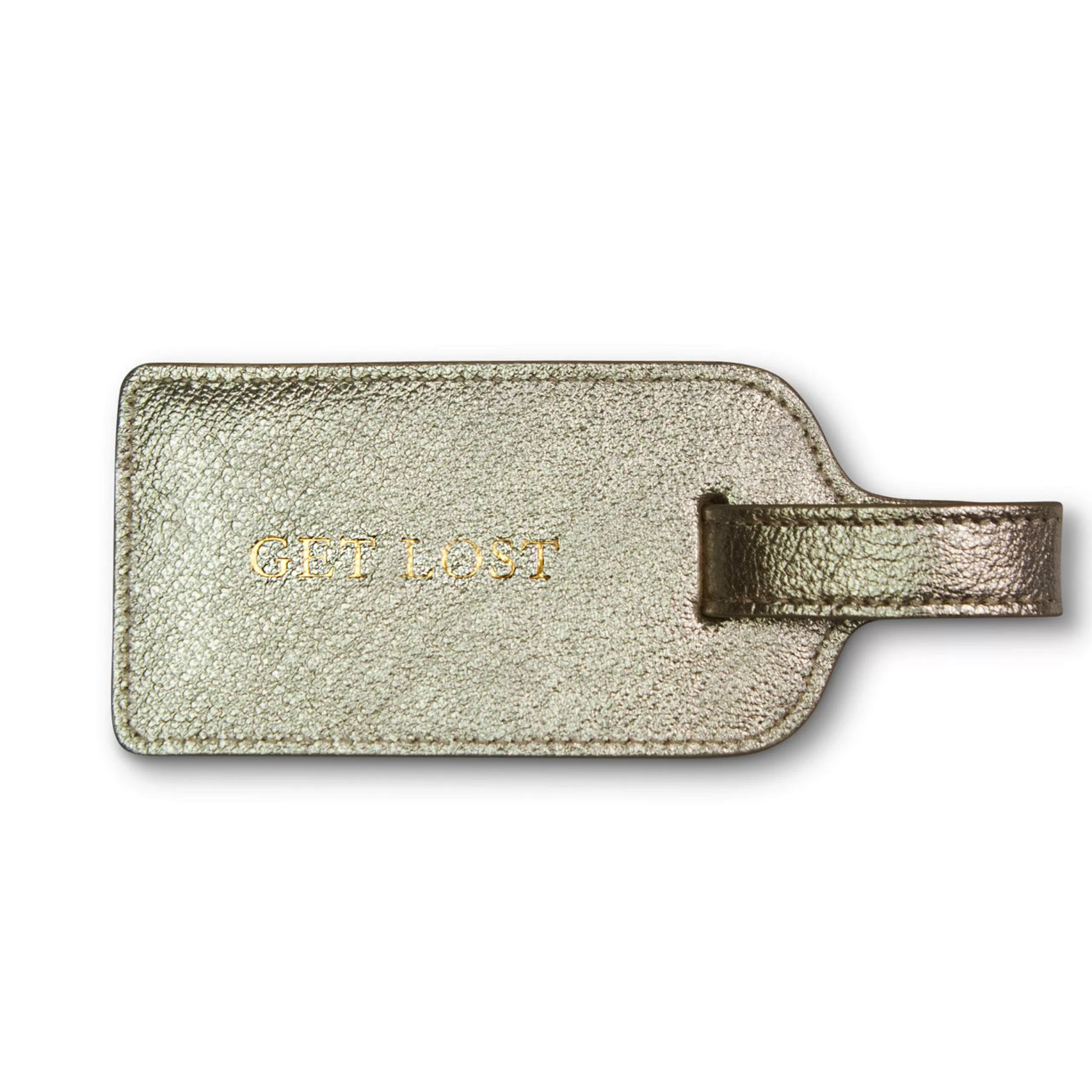 Kempton & Co Leather Luggage Tag - Get Lost | Small Leather Goods