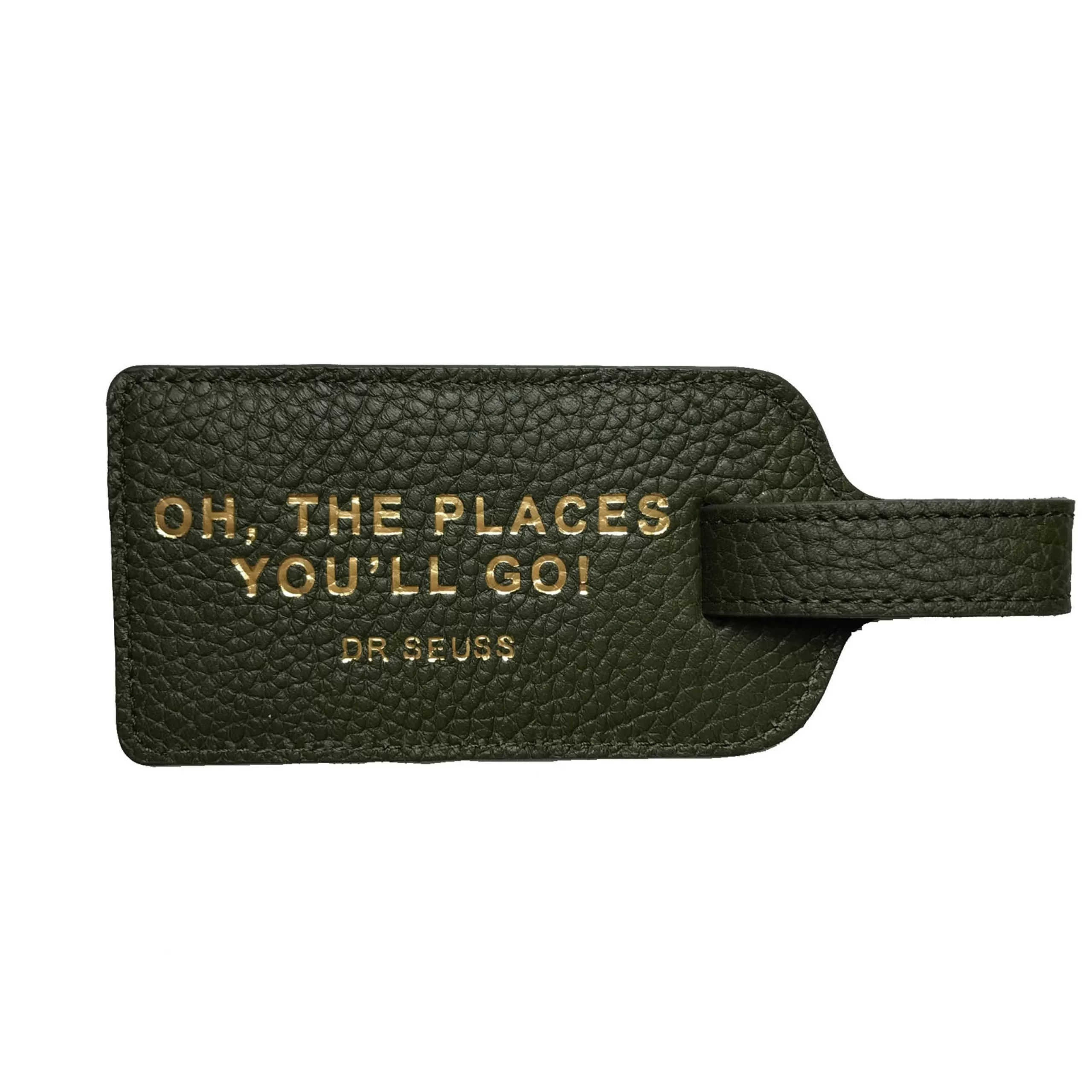 Kempton & Co Leather Luggage Tag - Oh The Places You'Ll Go | Small Leather Goods