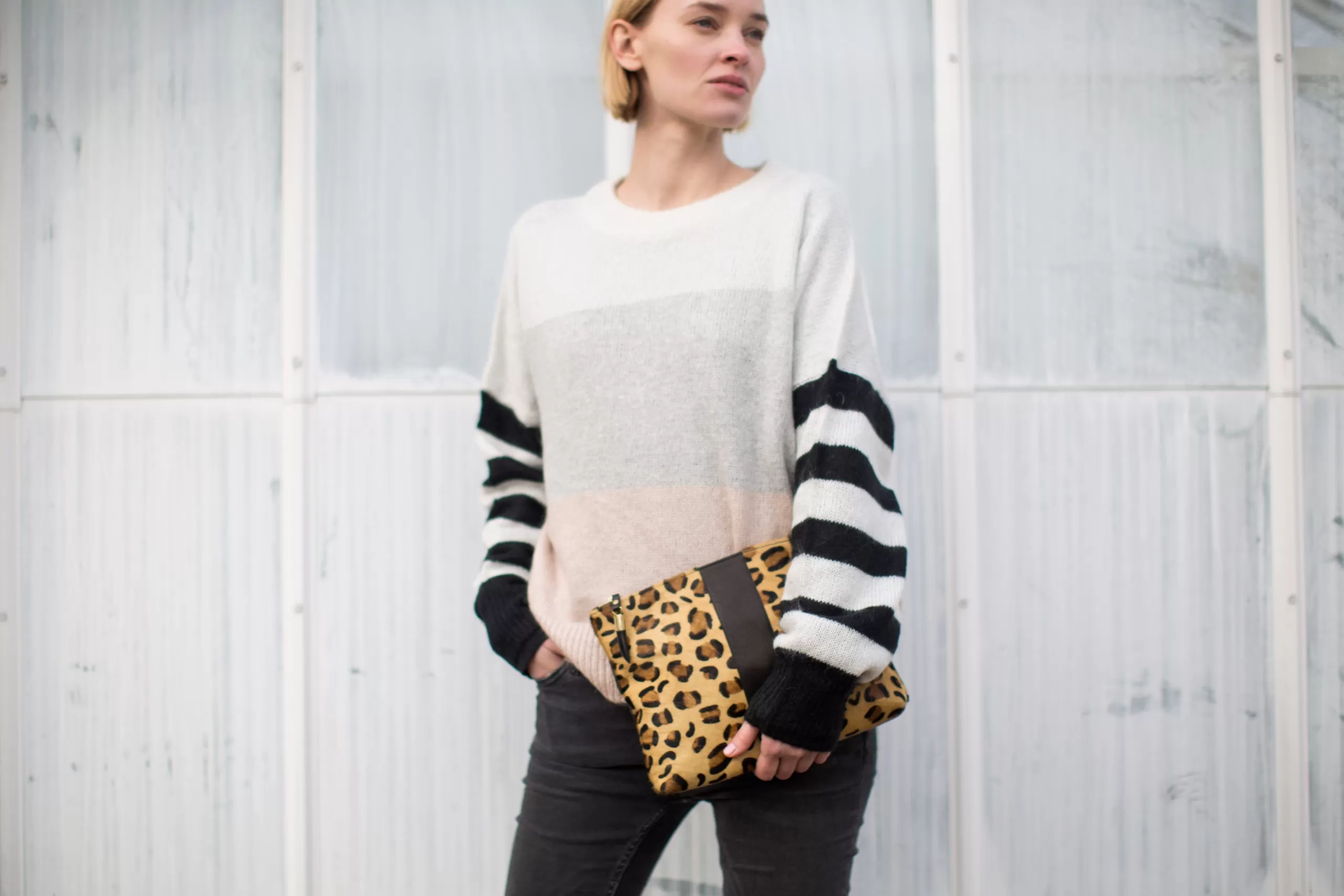 Kempton & Co Leopard Medium Pouch | Pouches & Clutches