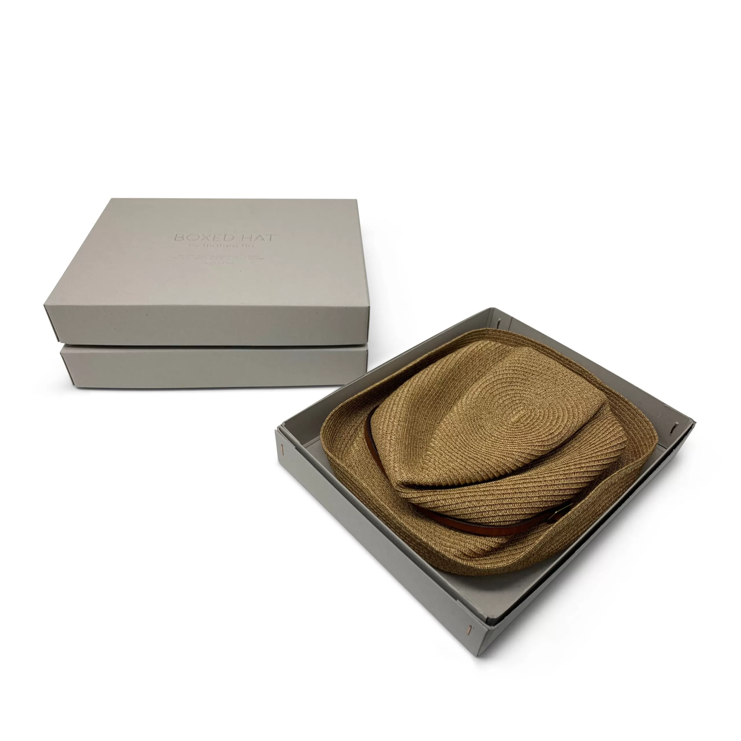 Kempton & Co Mature Ha - Boxed Hat - Mix Brown With Light Brown Leather | Hats