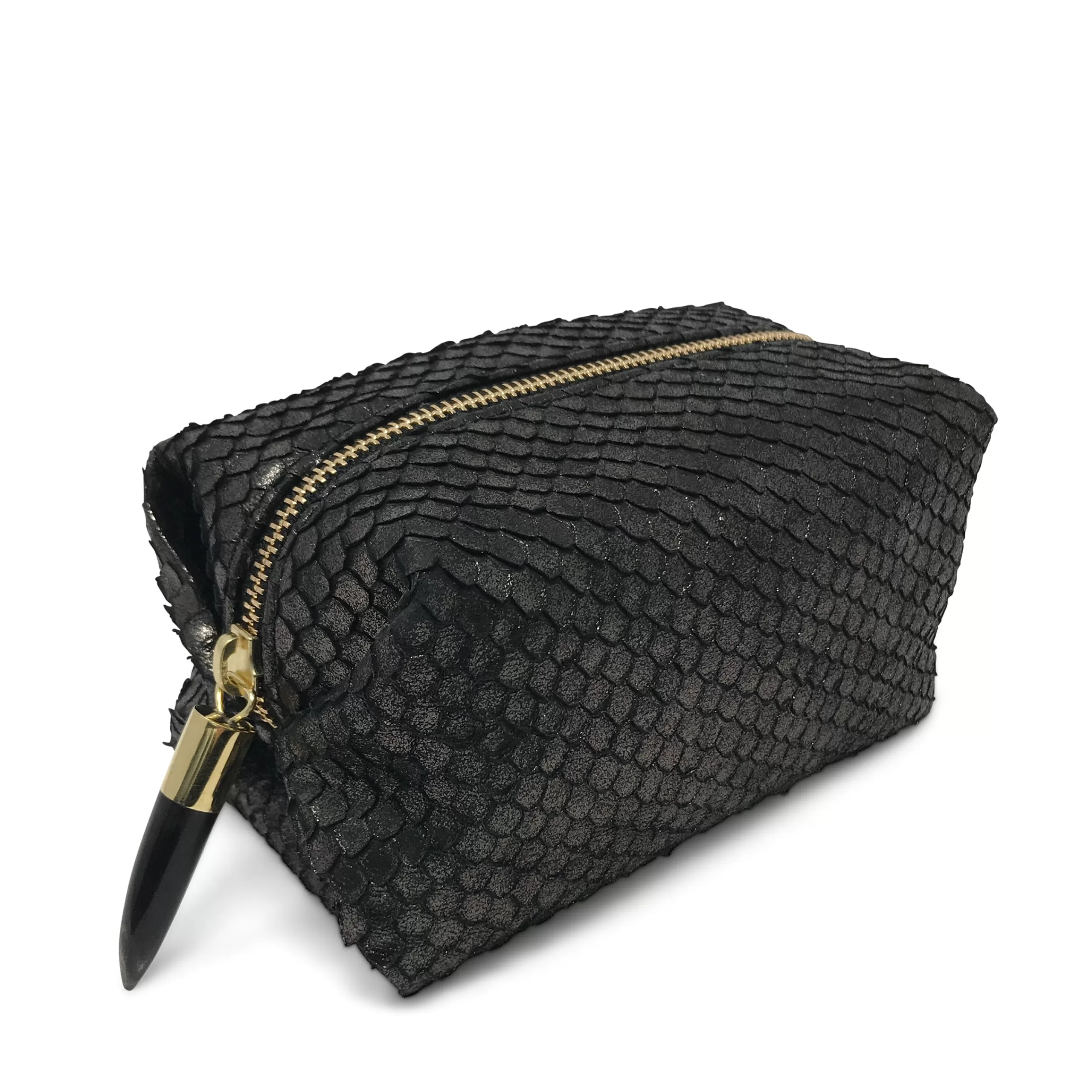 Kempton & Co Metallic Cobra Bronze Cosmetic Case | Cosmetic Cases