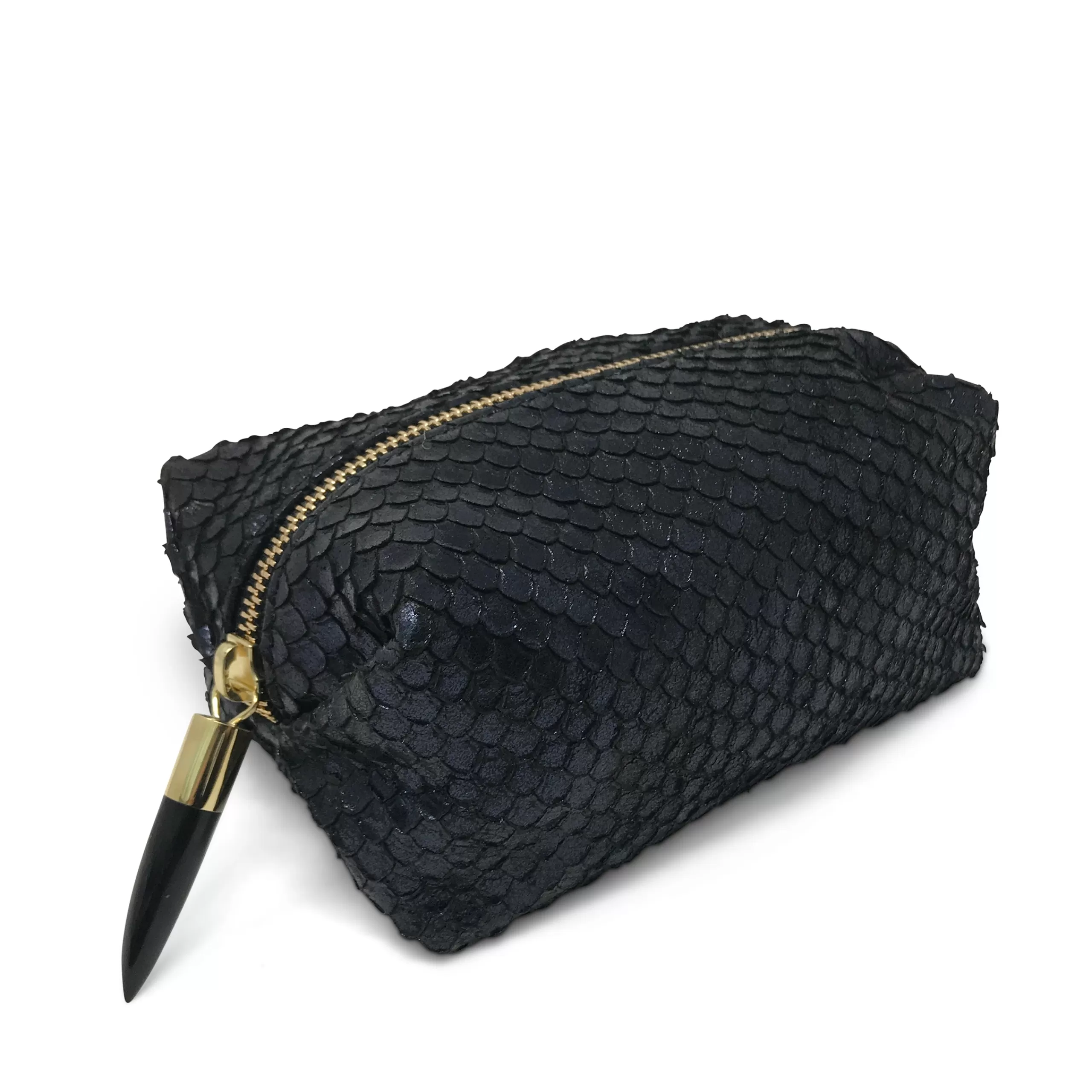 Kempton & Co Metallic Cobra Midnight Cosmetic Case | Cosmetic Cases