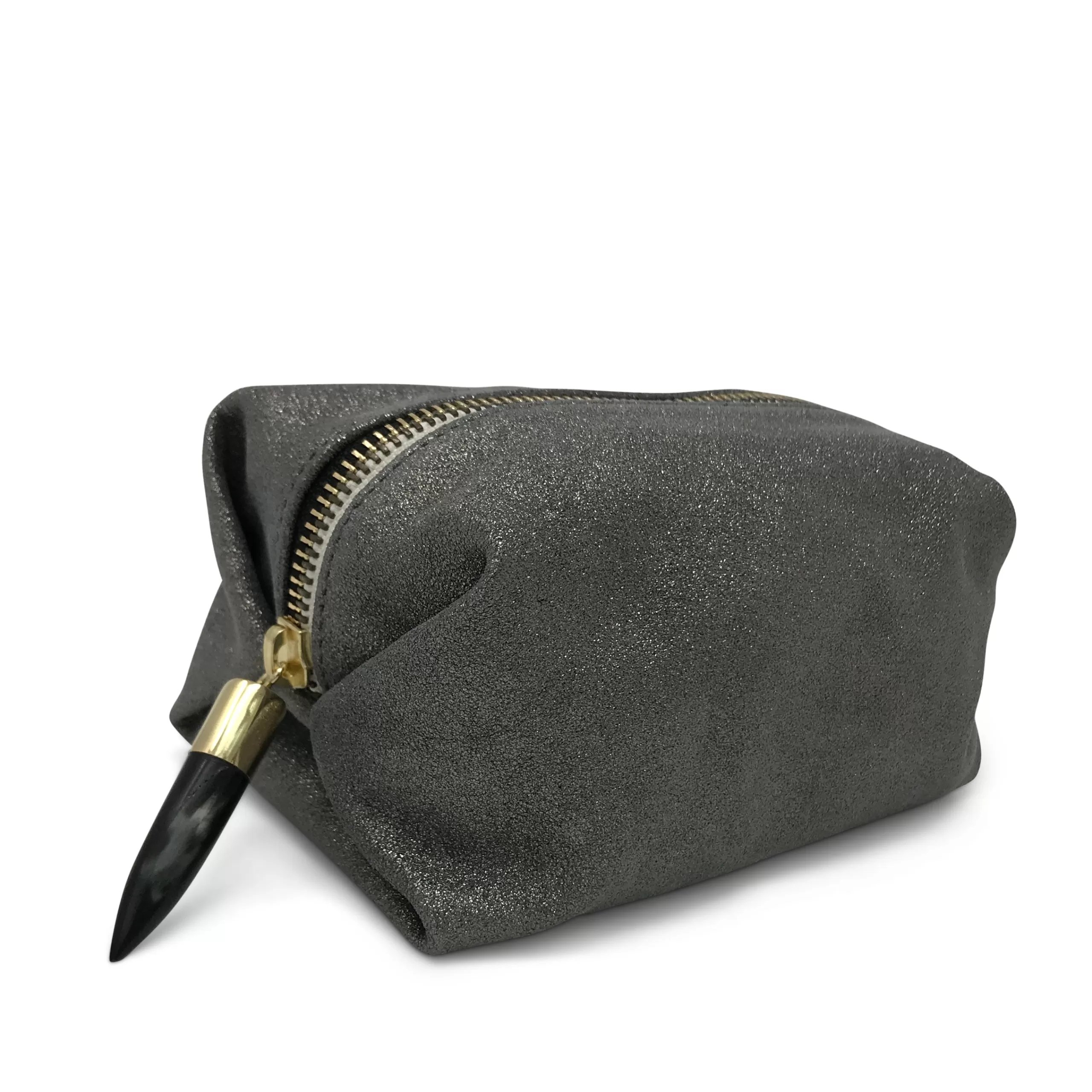 Kempton & Co Metallic Grit Cosmetic Case | Pouches & Clutches