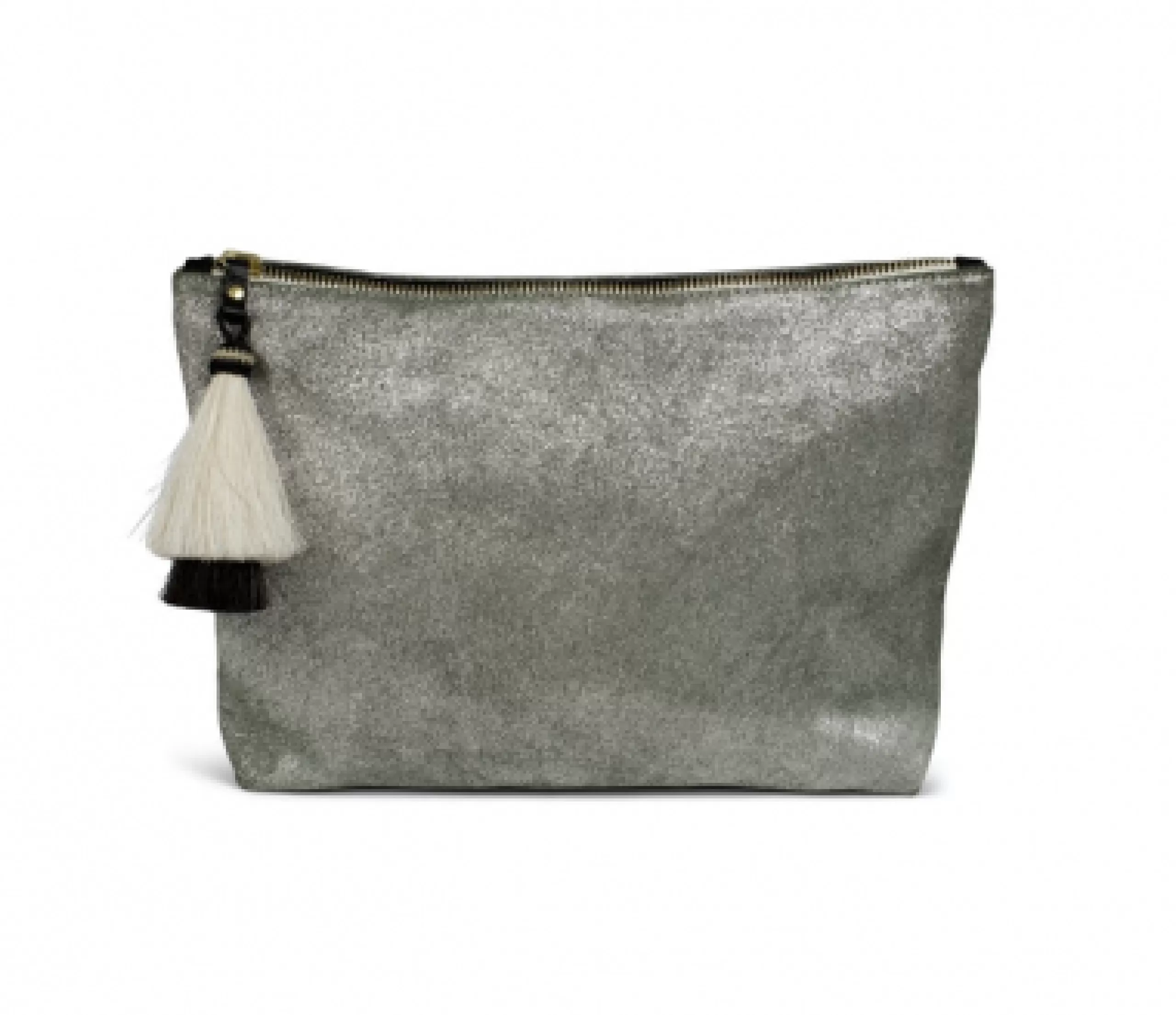 Kempton & Co Metallic Suede Medium Pouch | Pouches & Clutches