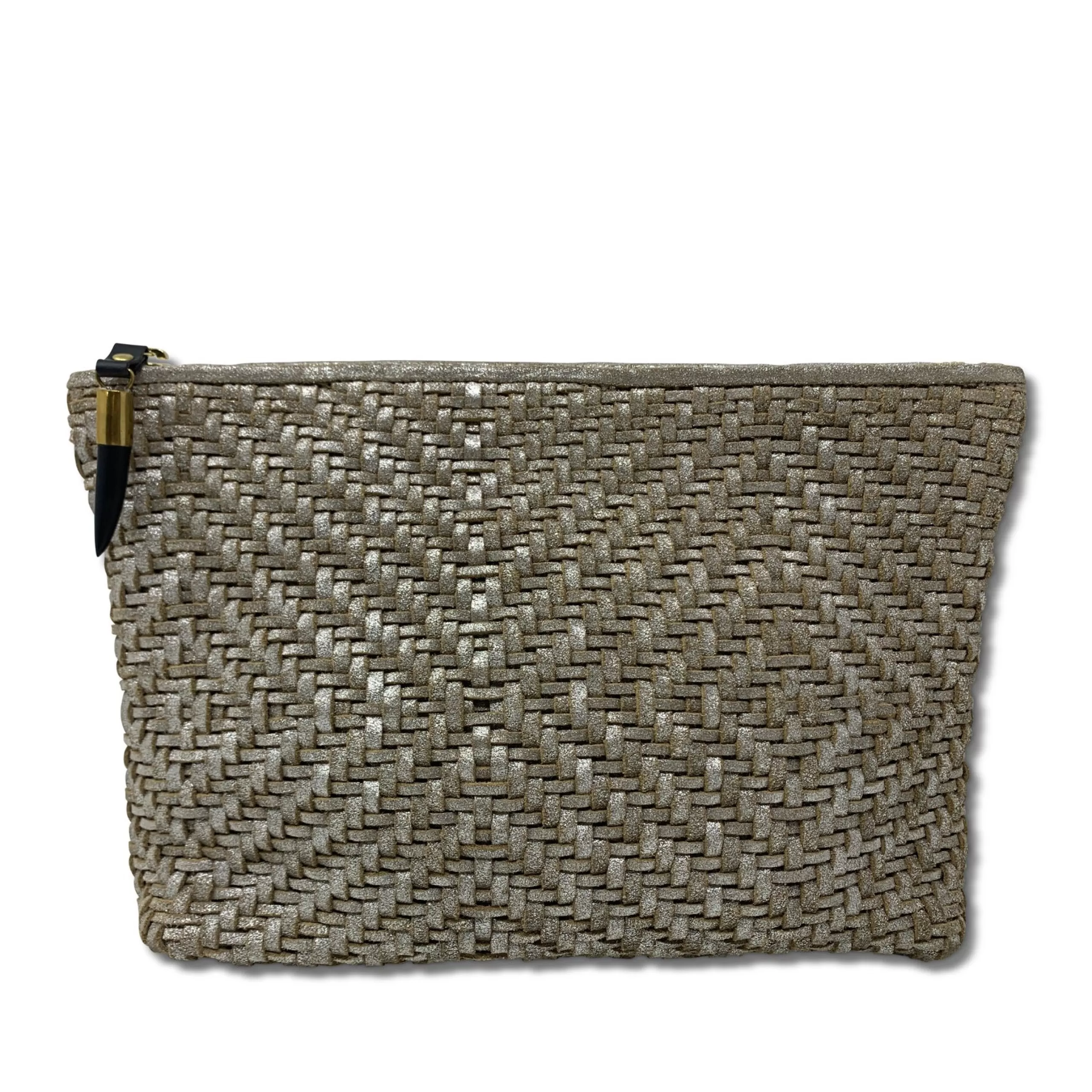 Kempton & Co Metallic Weave Clutch | New Pouches & Clutches