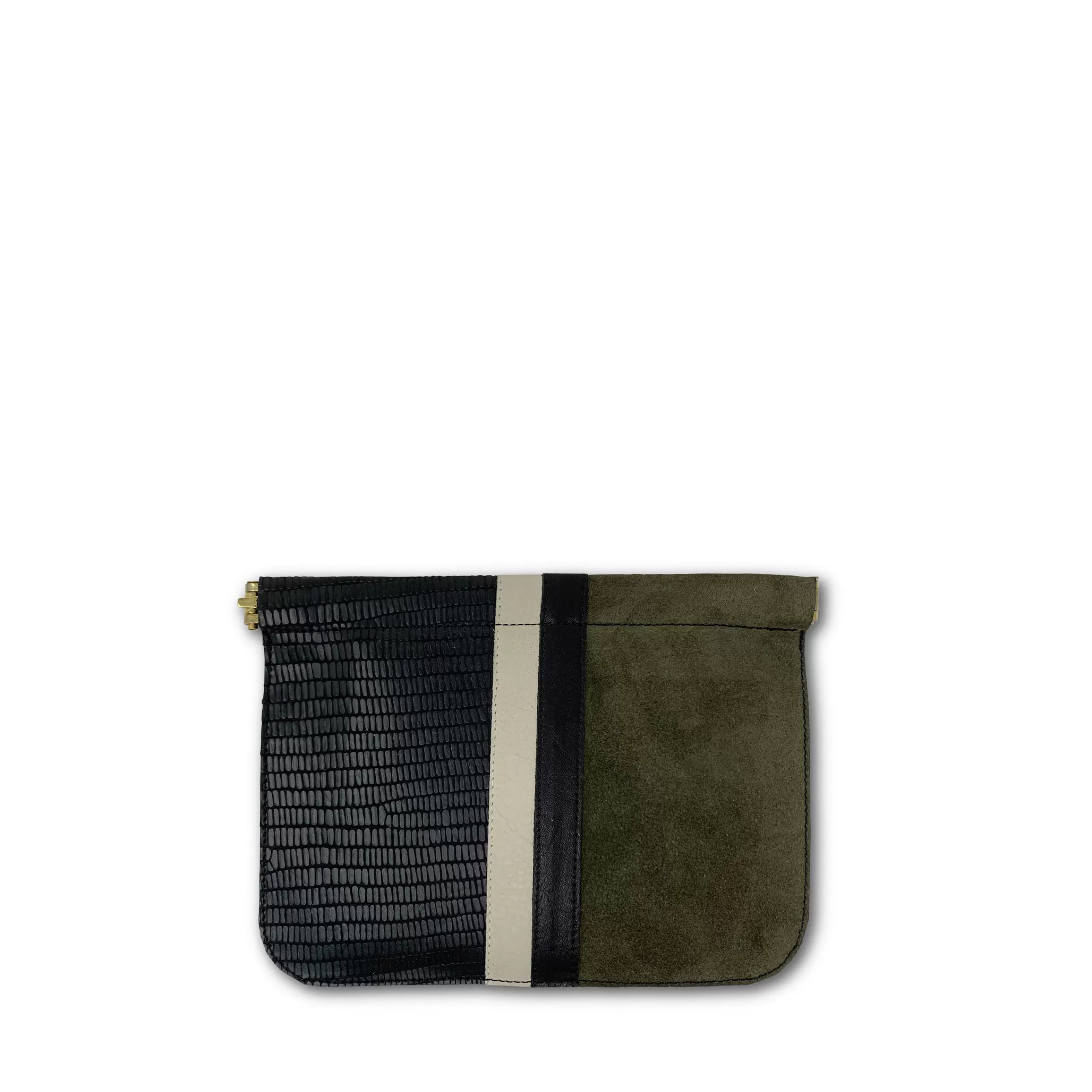 Kempton & Co Mini Crock Racing Stripe Snap Pouch | Pouches & Clutches