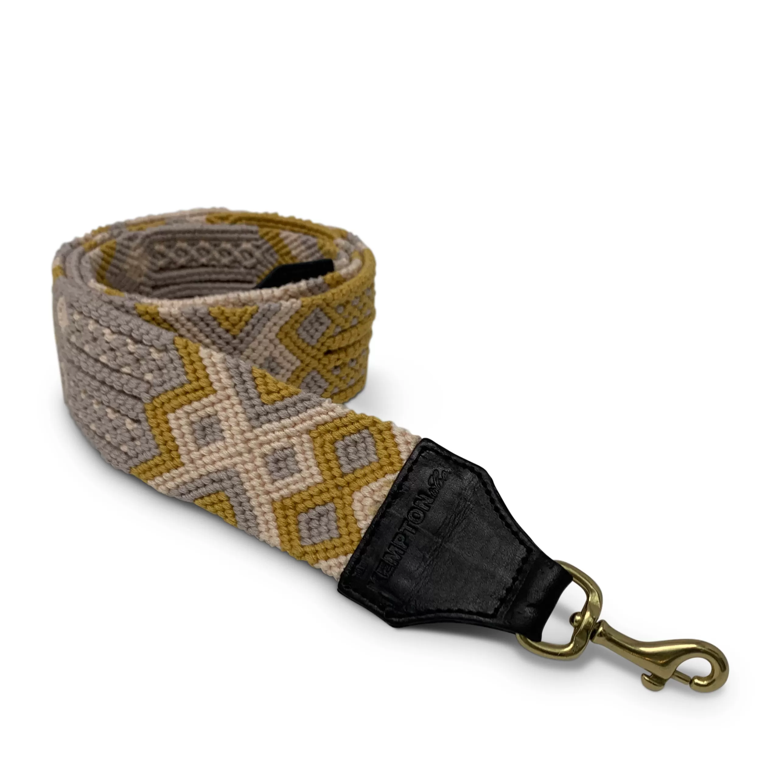 Kempton & Co Mustard And Grey Bag Strap | Bag Straps