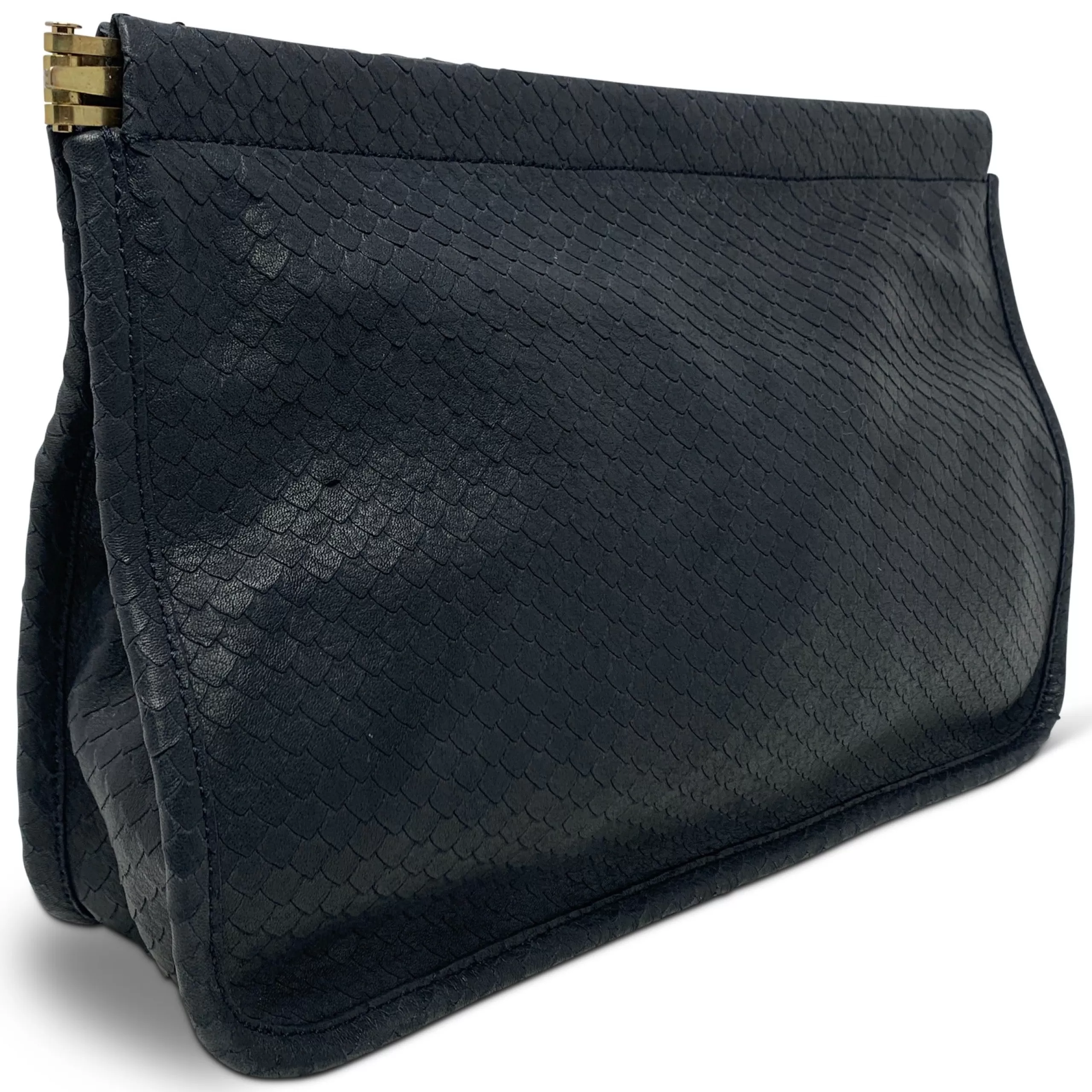 Kempton & Co Navy Cobra Clutch | Pouches & Clutches