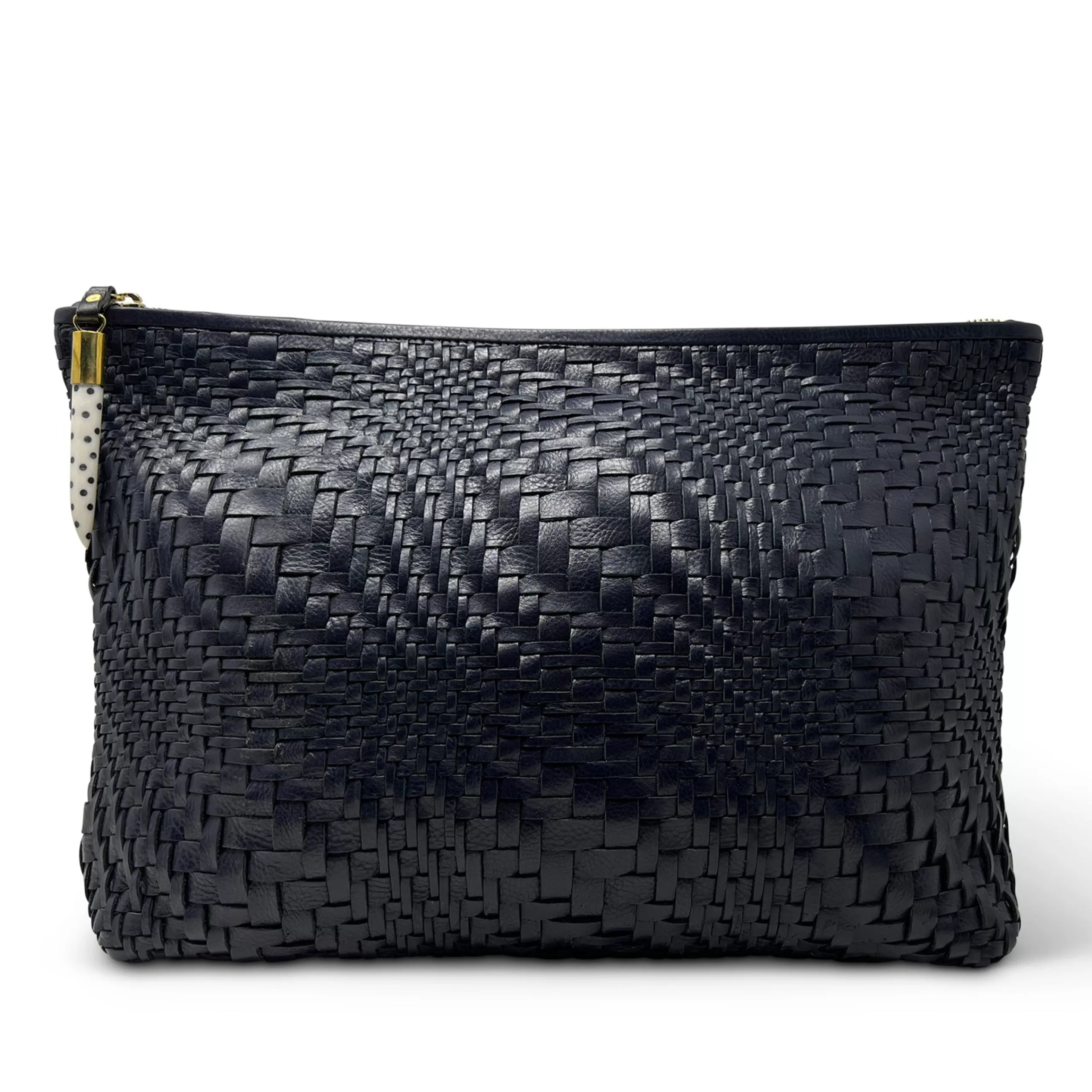 Kempton & Co Navy Vari Weave Clutch | New Pouches & Clutches