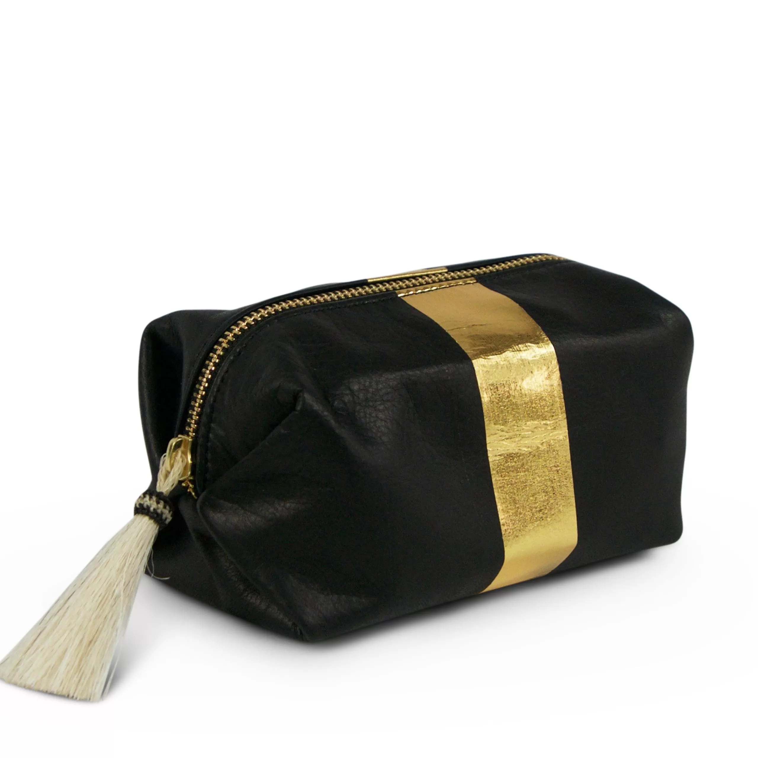 Kempton & Co Navy/Gold Cosmetic Case | Pouches & Clutches