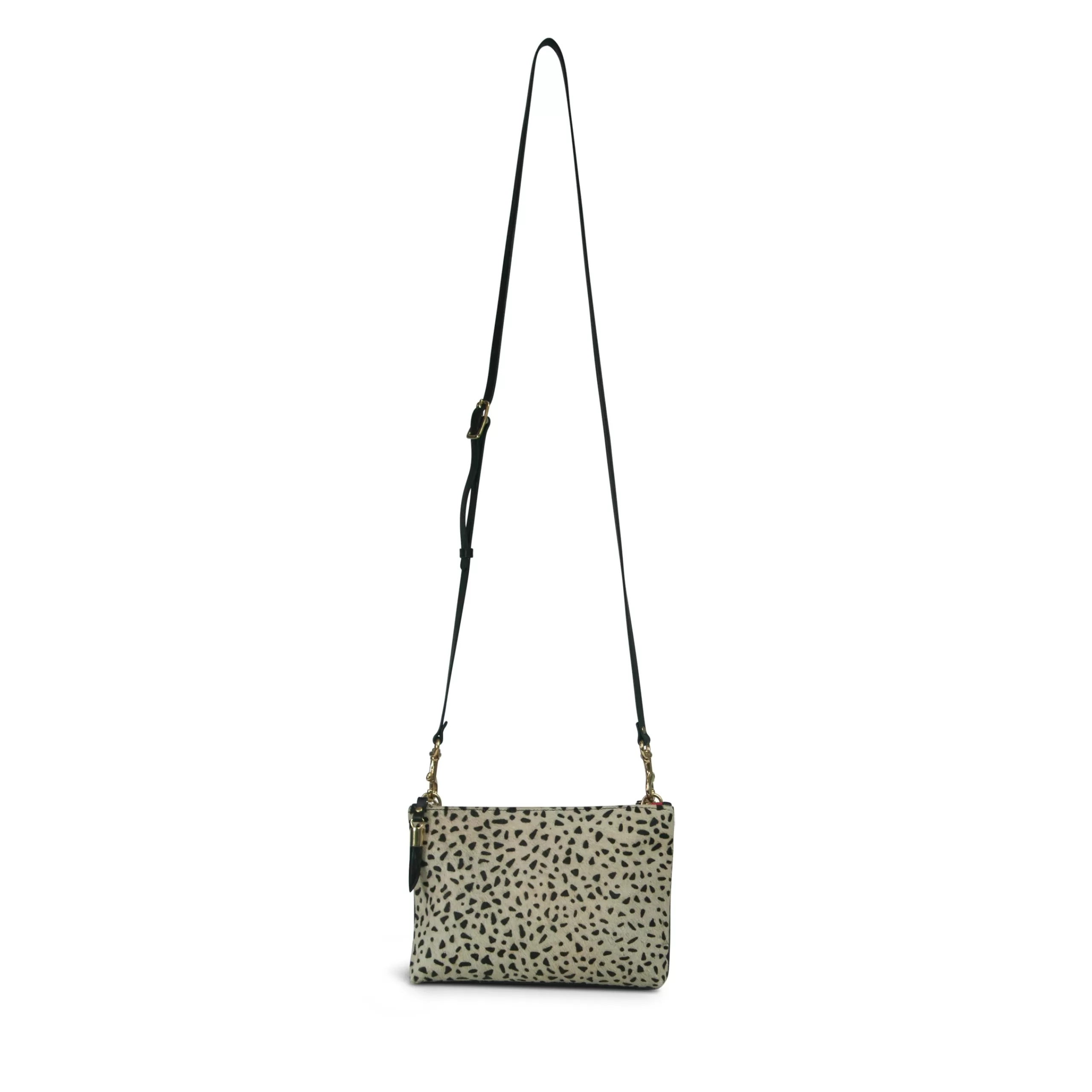 Kempton & Co Nottingham Double Zip Crossbody - Cheetah | Small Bags