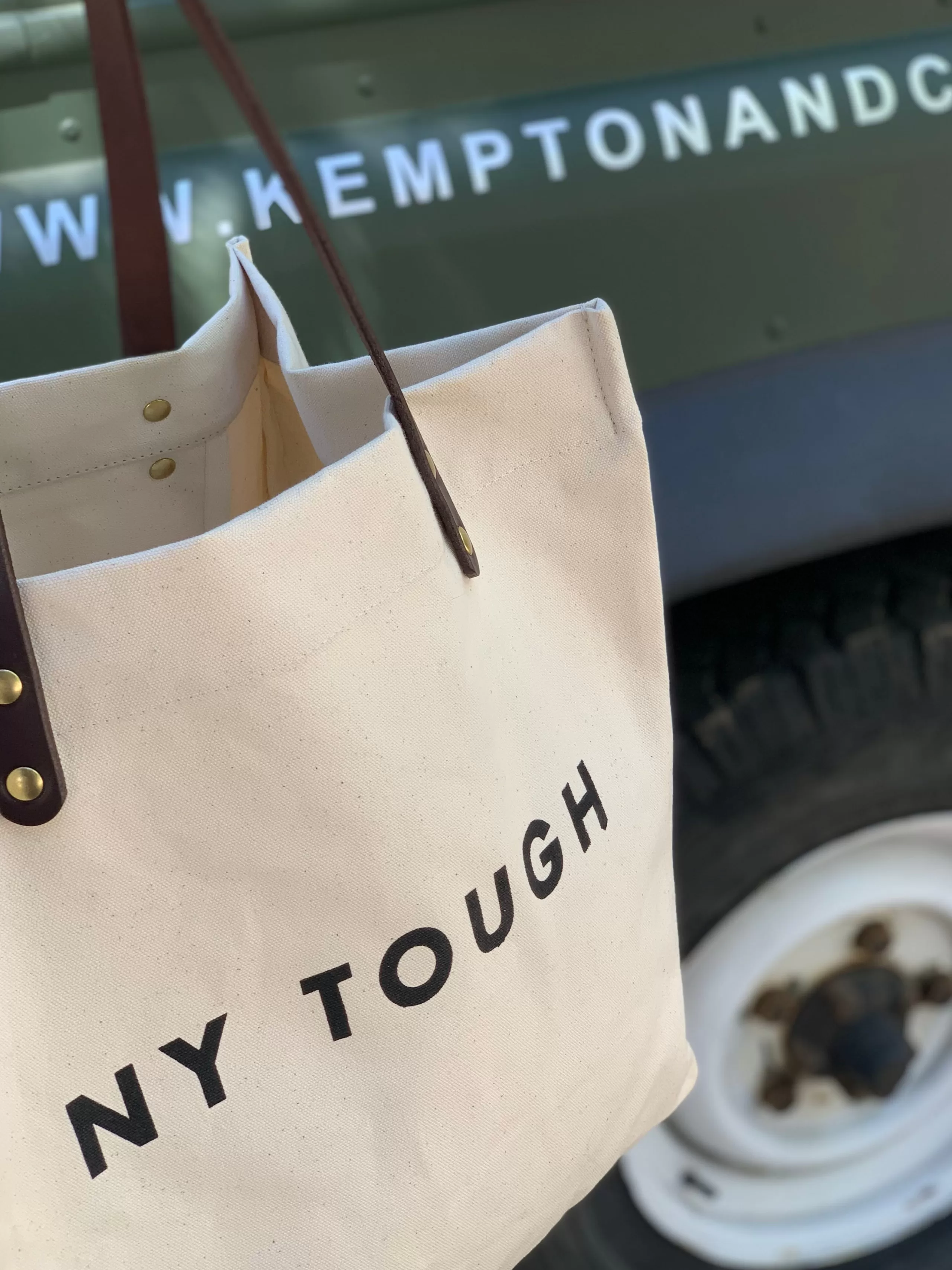 Kempton & Co Ny Tough Ecru Canvas Tote | Beach Bags