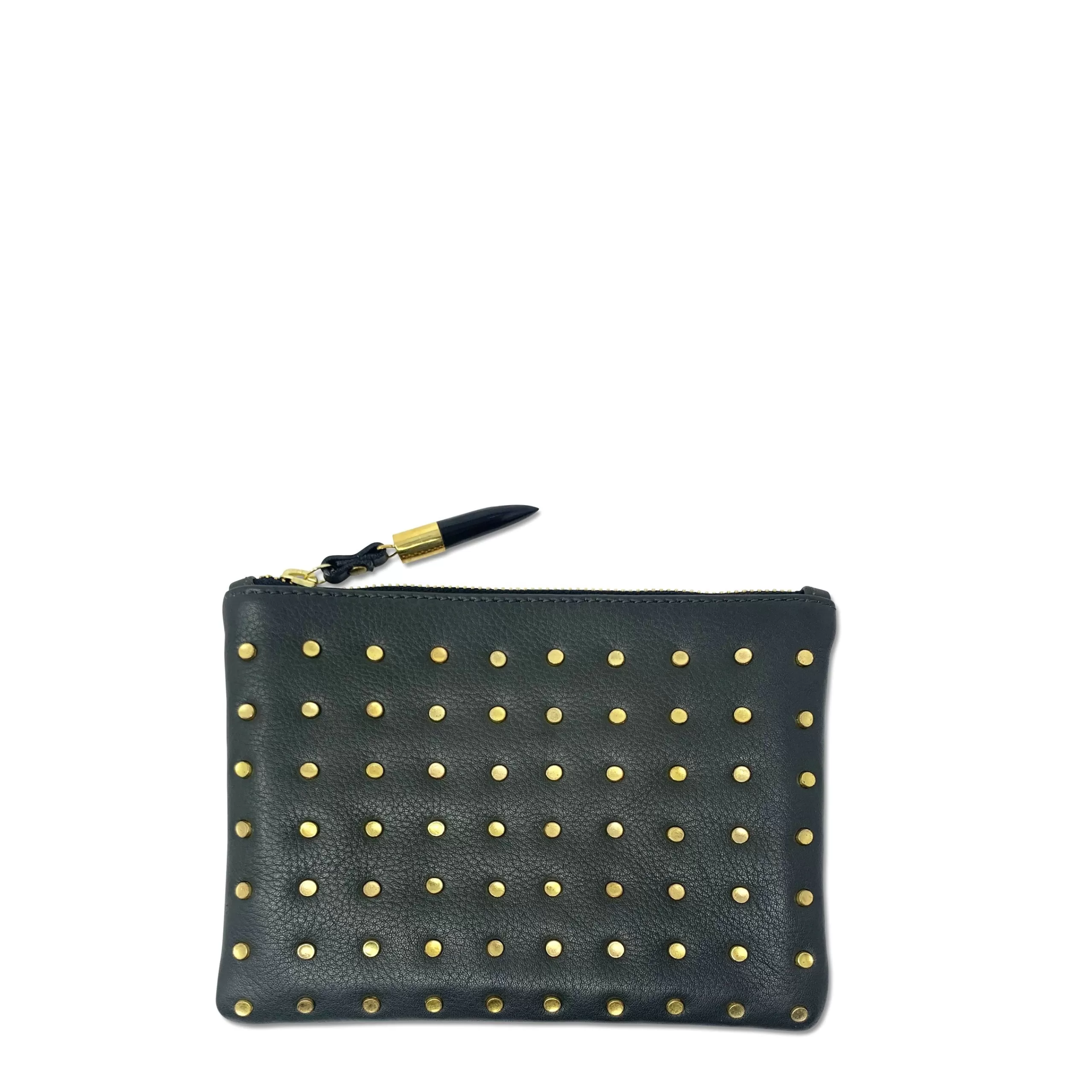 Kempton & Co Olive Brass Stud Small Pouch | Pouches & Clutches