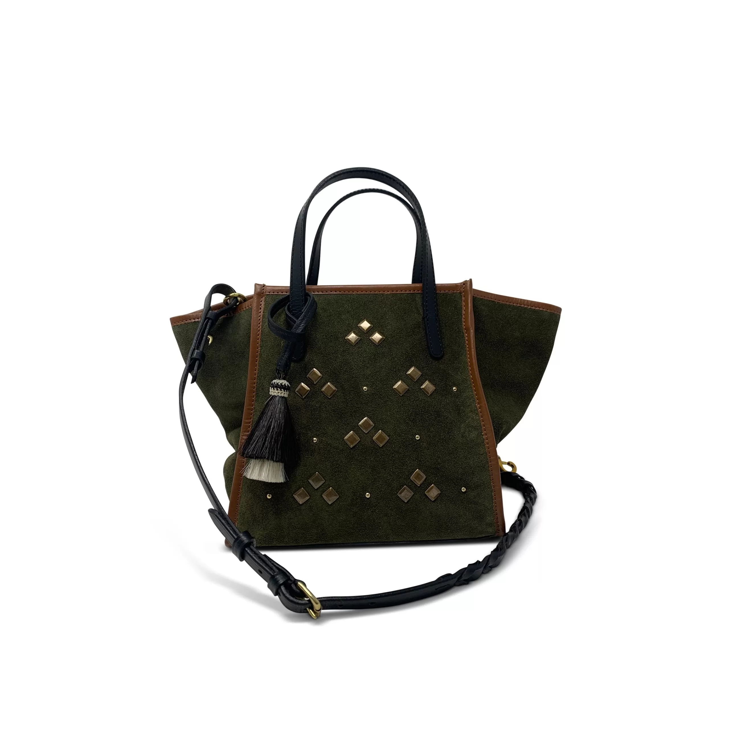 Kempton & Co Olive Suede Mini Tote | Small Bags