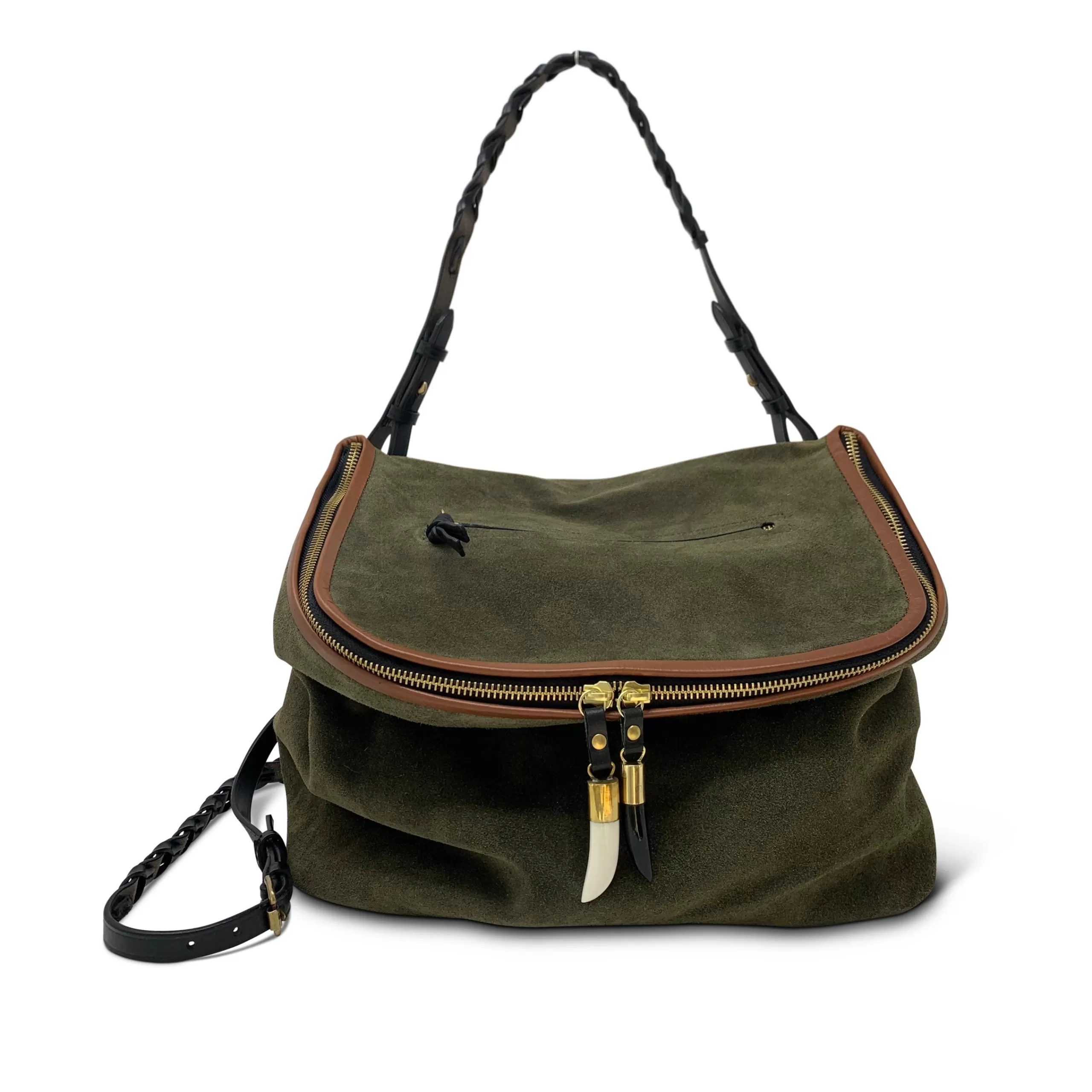 Kempton & Co Olive Suede Rough Night | Crossbody