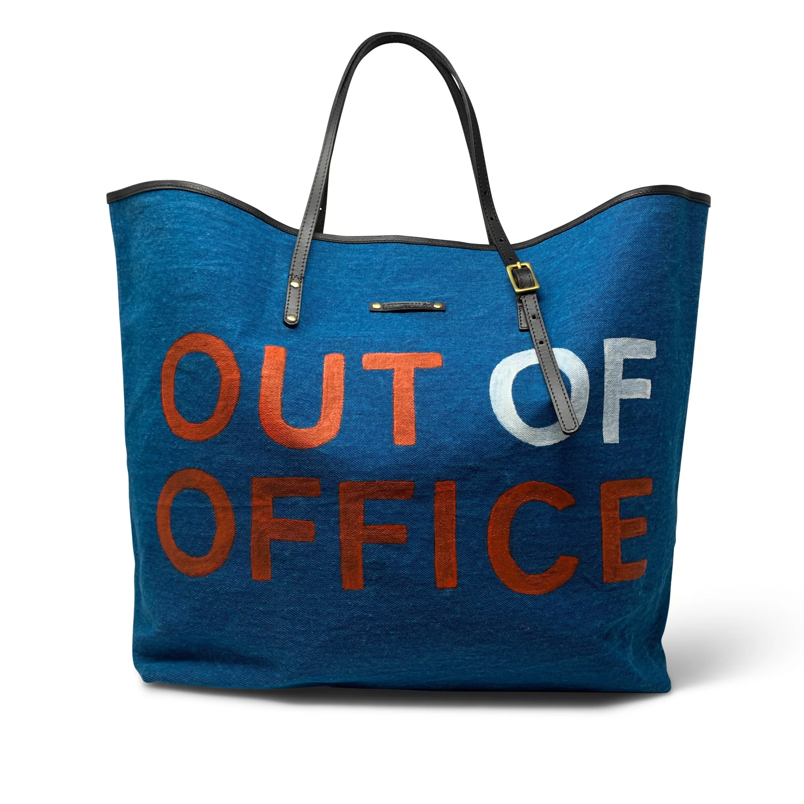 Kempton & Co Out Of Office Handpainted Oversized Tote | Canvas Bags