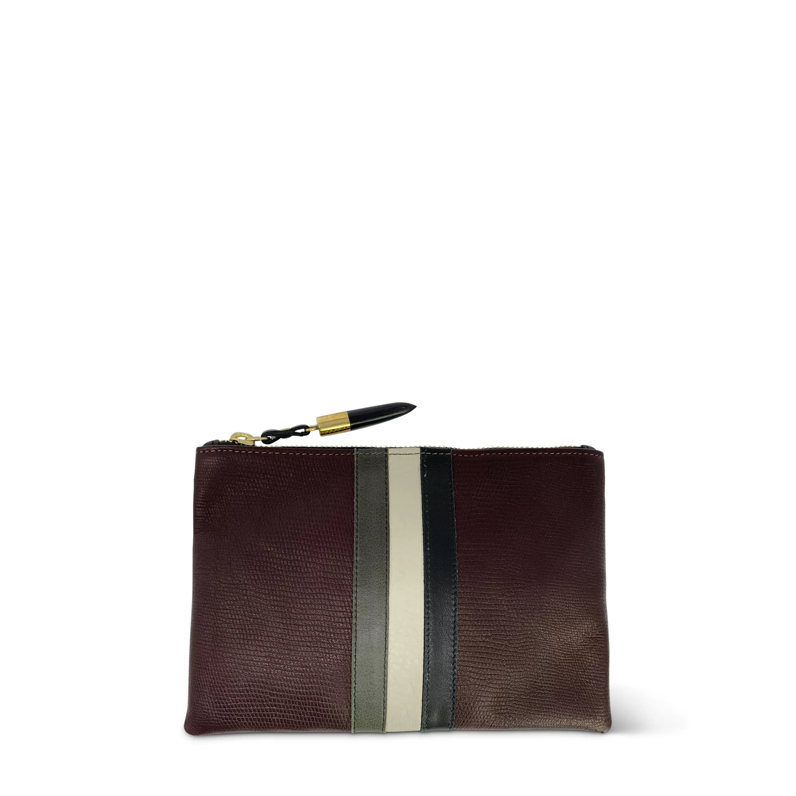 Kempton & Co Oxblood Petite Lizard Small Pouch | Pouches & Clutches