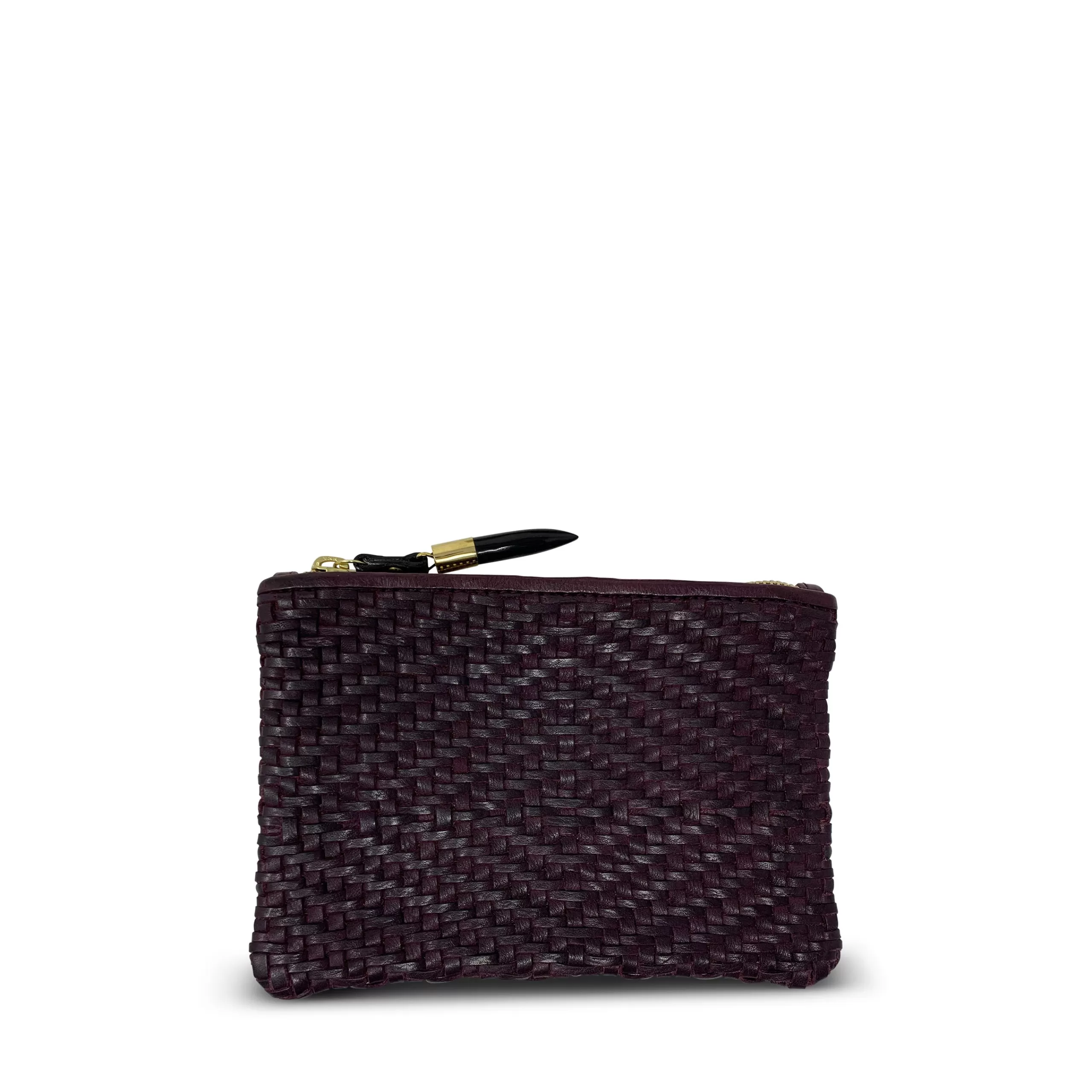 Kempton & Co Oxblood Woven - Small Pouch | Pouches & Clutches